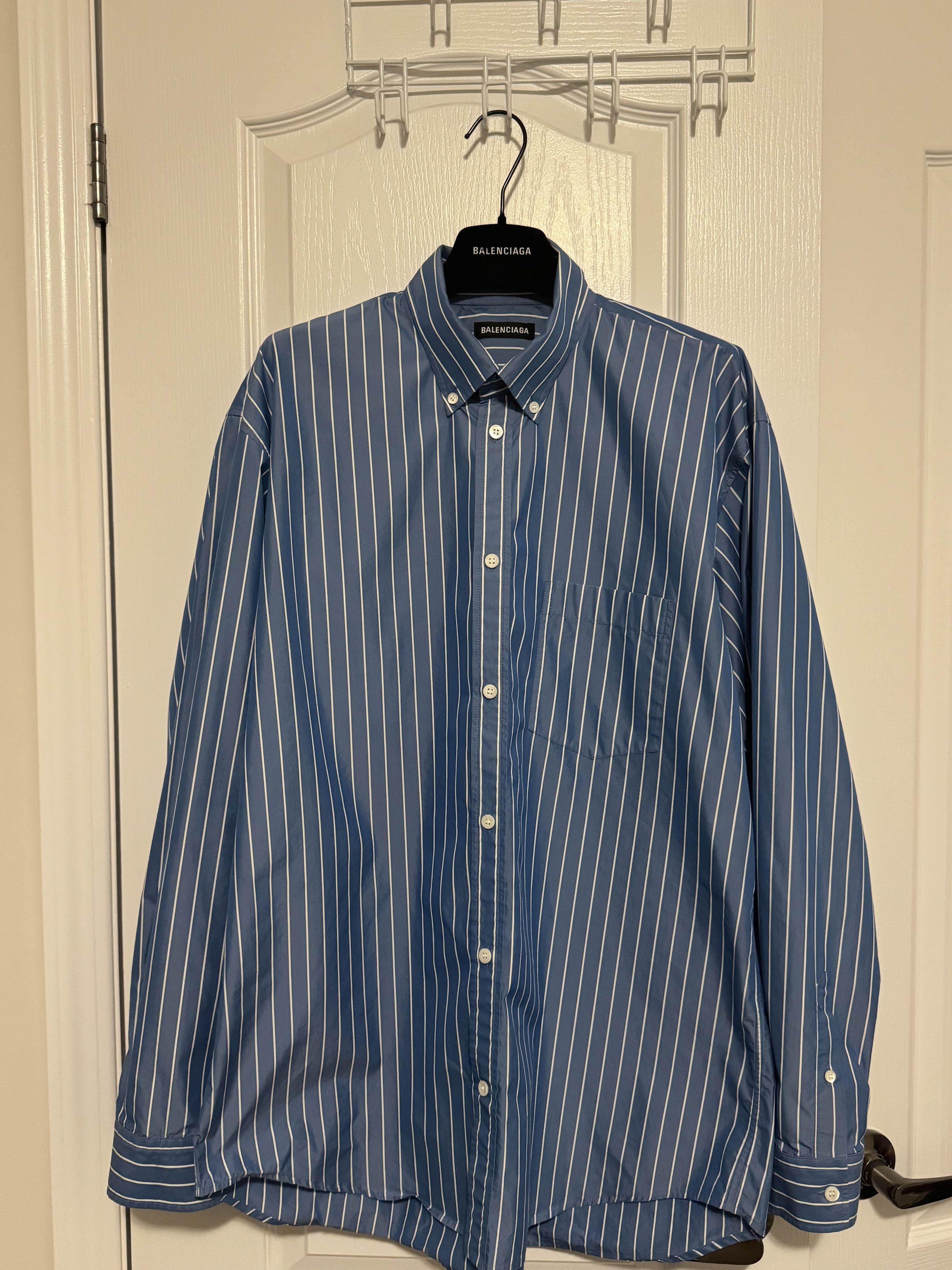 Balenciaga BALENCIAGA Striped Button-Up Size US L / EU 52-54 / 3 - 4 Thumbnail