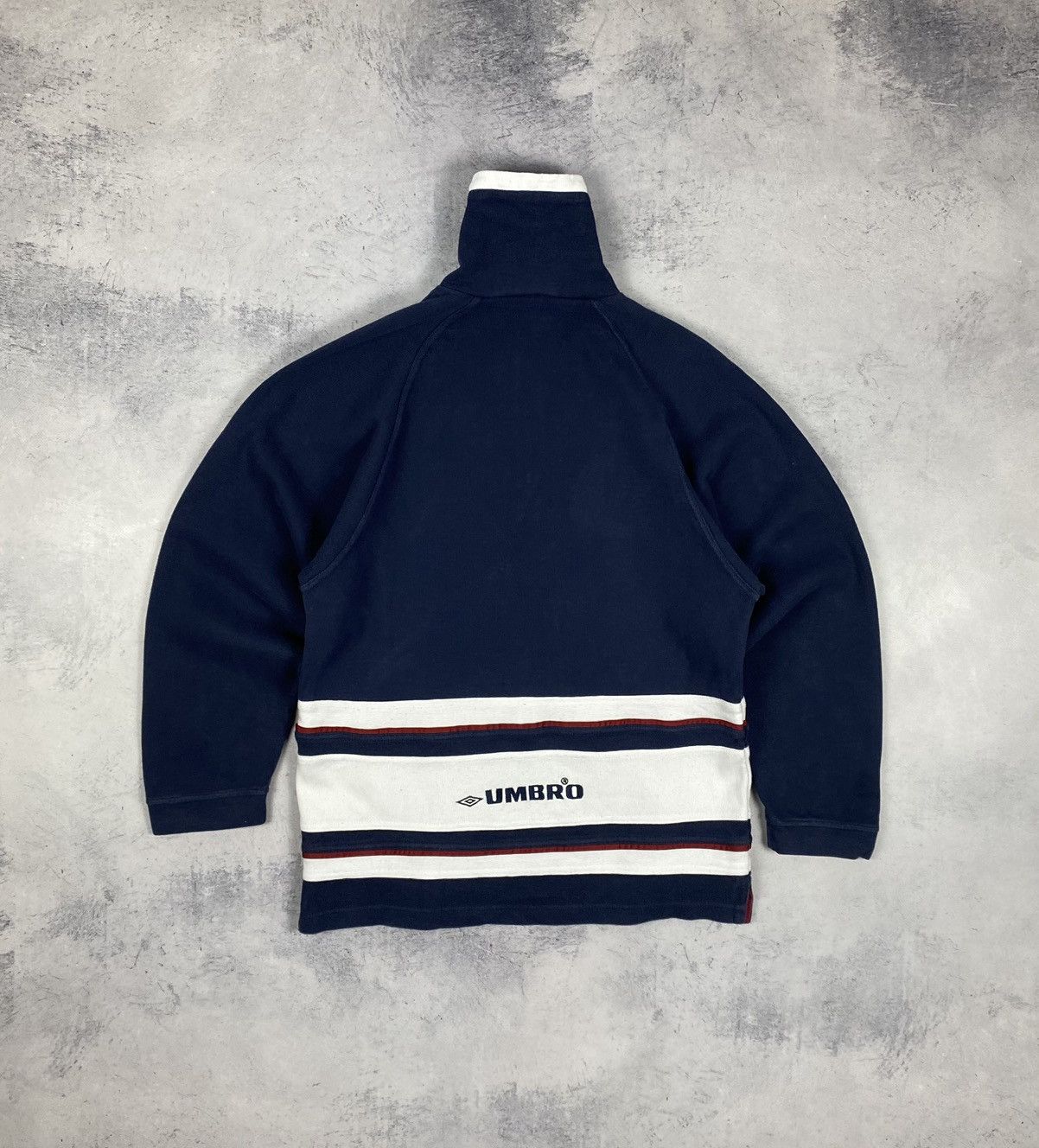 Umbro Vintage 90s Umbro Sweater 1/3 Zip Up Retro Jumper Sweater Size US XS / EU 42 / 0 - 9 Thumbnail