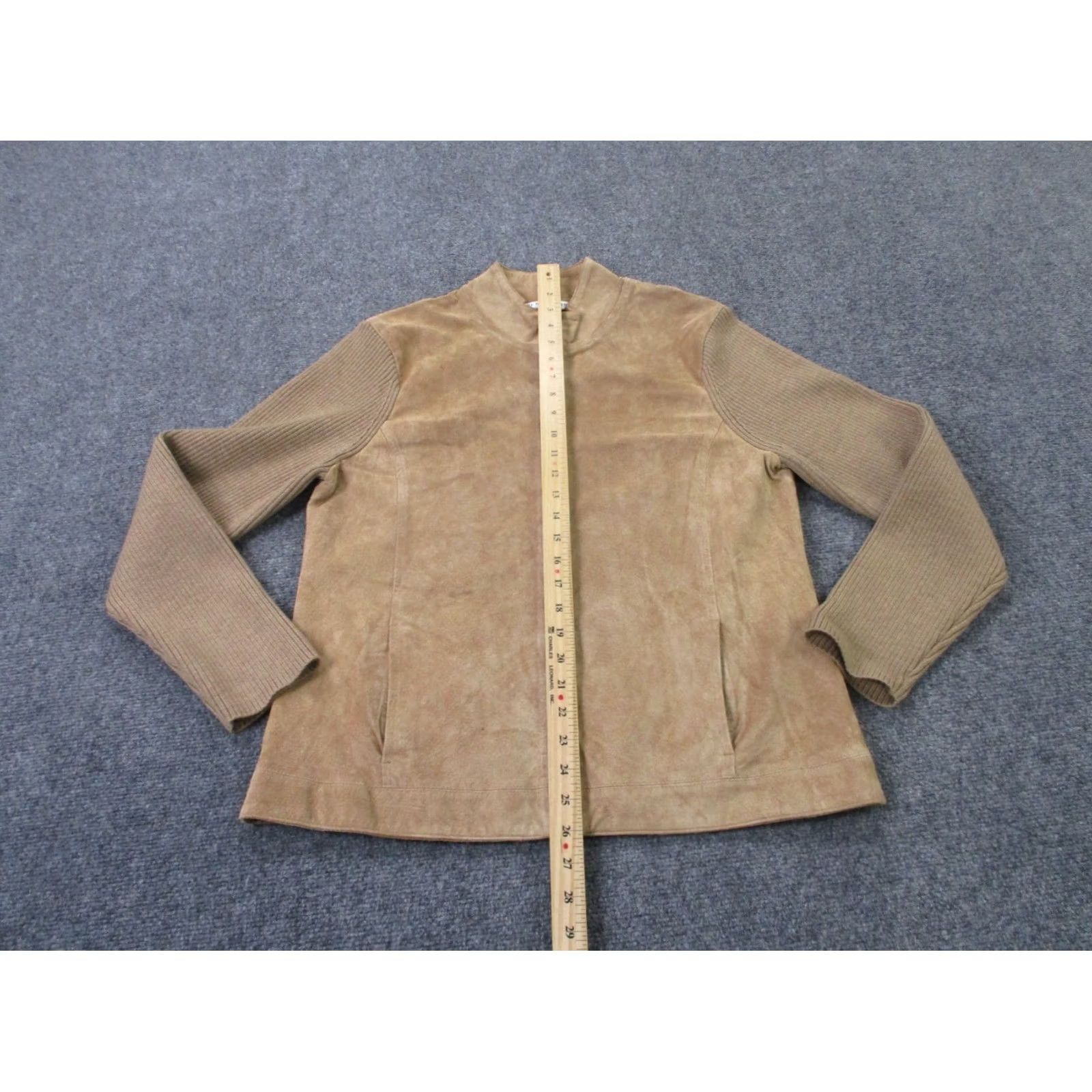 Pendleton Pendleton Jacket Womens L Beige Leather Wool Sweater Stretch Outdoors Classic Size L / US 10 / IT 46 - 3 Thumbnail