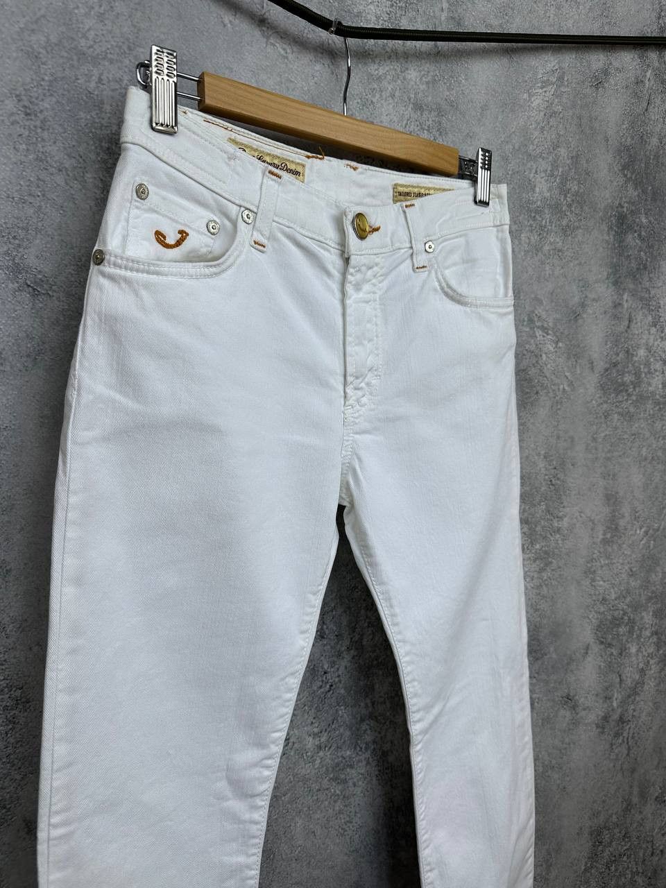 Jacob Cohen Jacob Cohen Luxury White Skinny Pants Stretch Denim Jeans Size 28" / US 6 / IT 42 - 3 Thumbnail