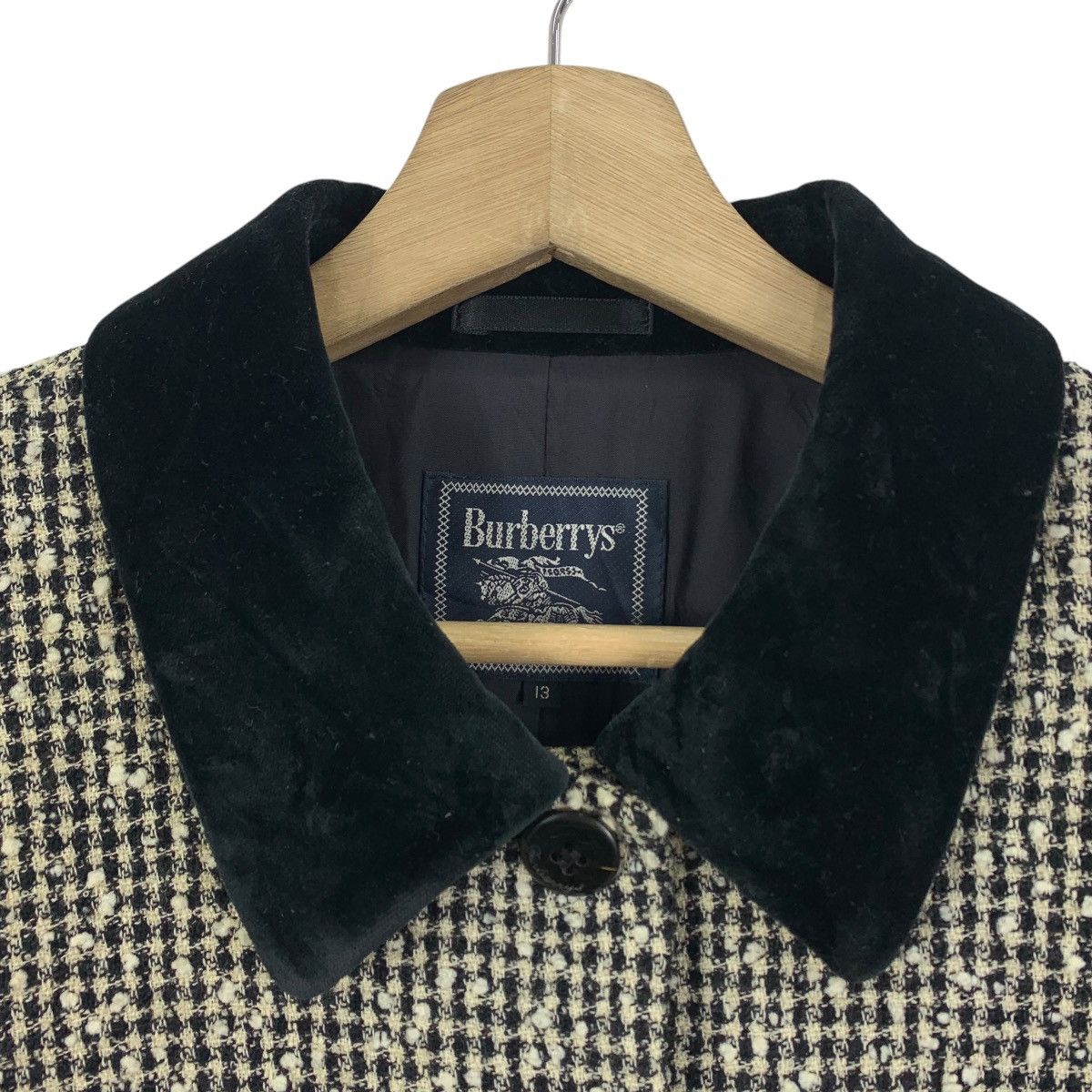 Burberry × Vintage Vintage BURBERRYS Tweed wool jacket Size US M / EU 48-50 / 2 - 6 Thumbnail