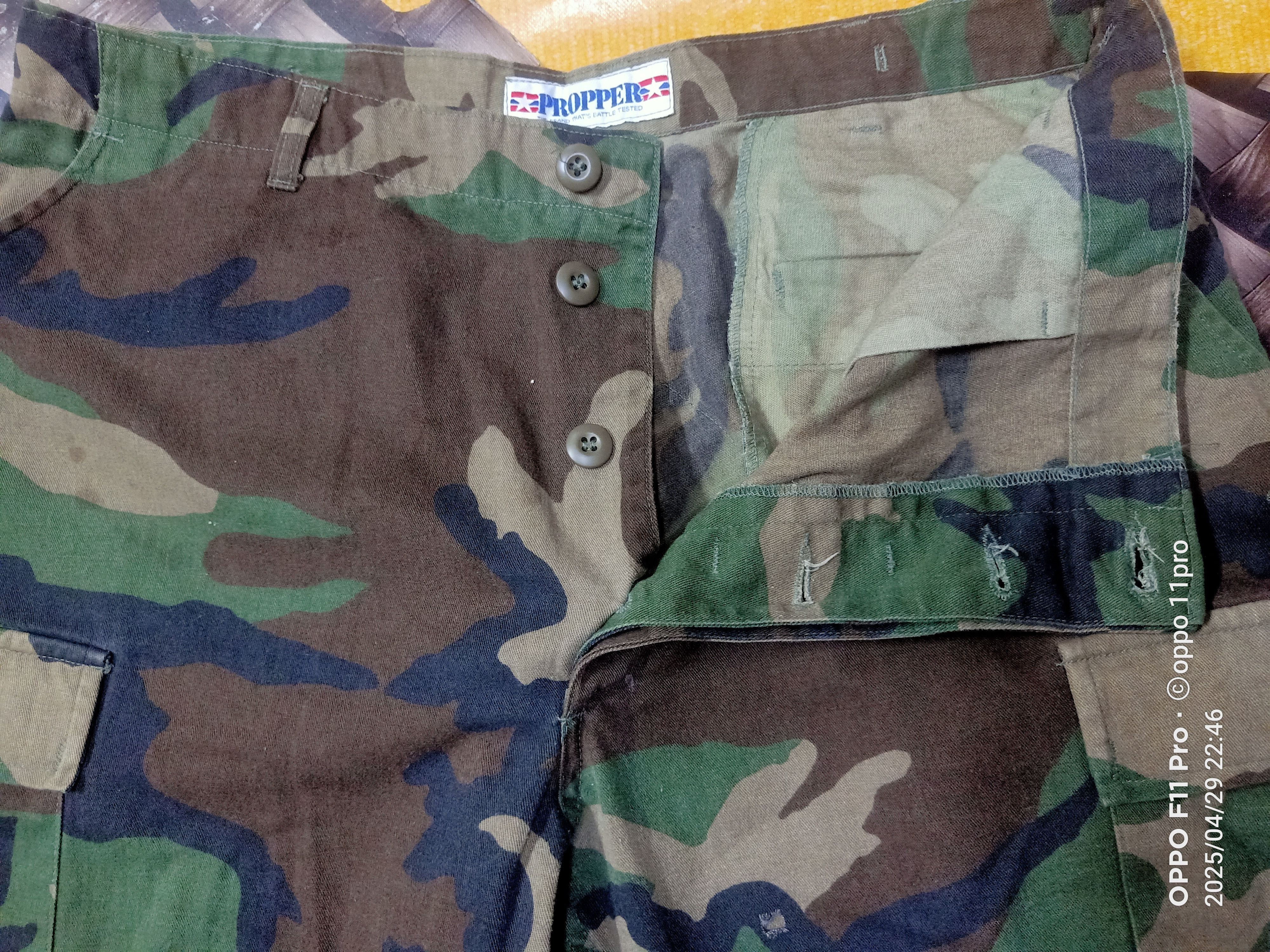 Designer × Vintage Camoflage Woodlands Vintage PRoPper Size US 37 - 8 Thumbnail