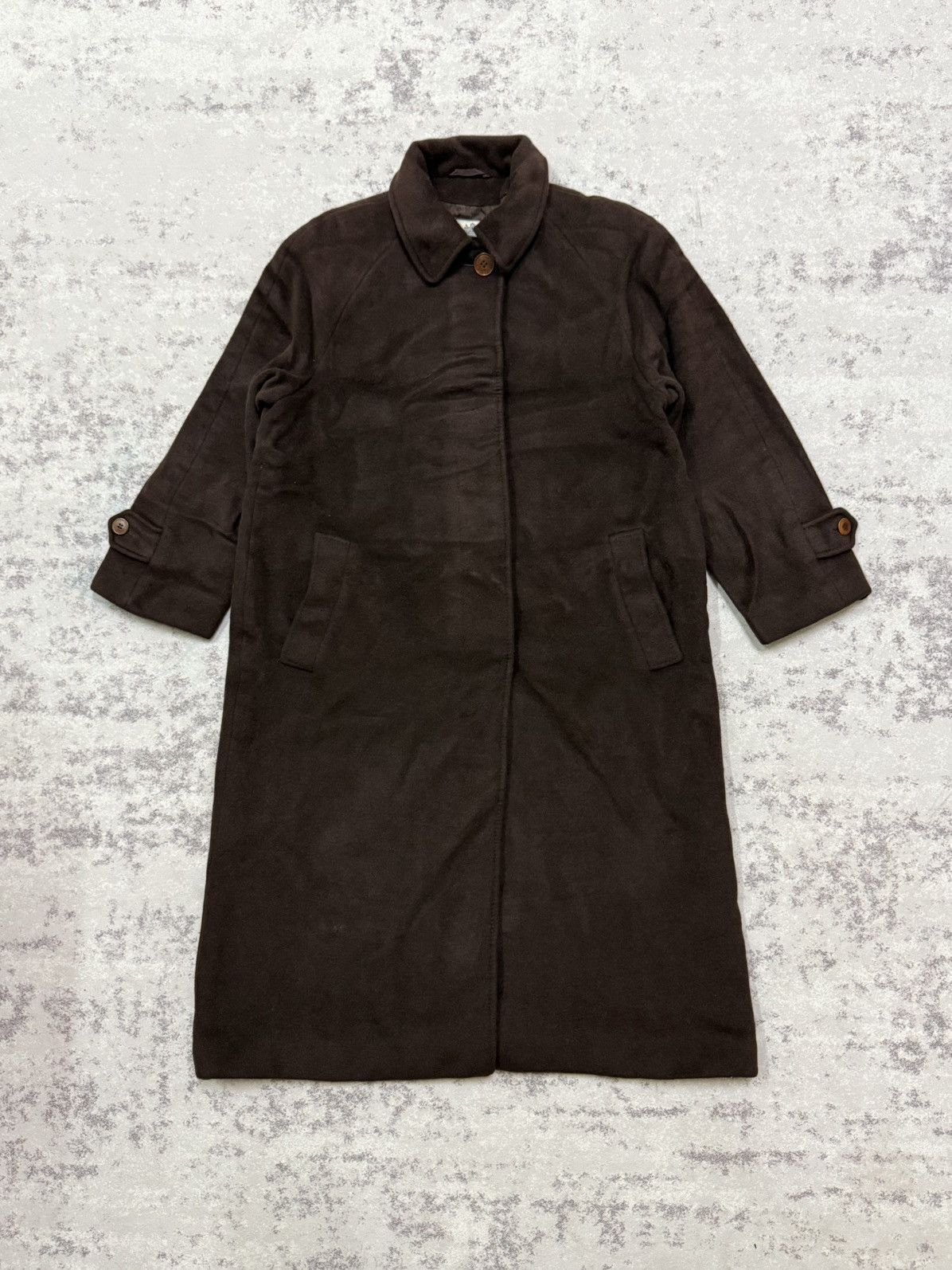 Aquascutum Aquascutum Made In England Wool Long Coat Jacket Brown Size US M / EU 48-50 / 2 - 3 Thumbnail