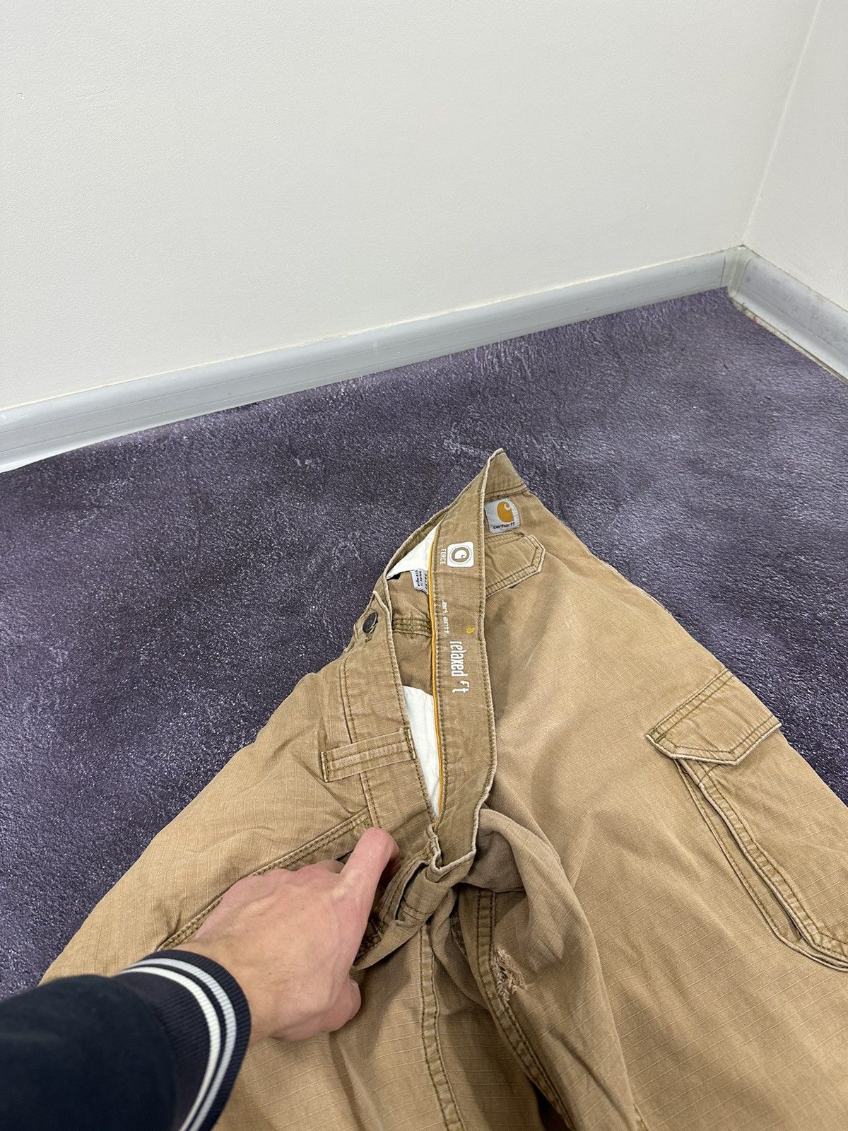 Carhartt Vintage Carhartt Cargo Carpenter USA Faded Work Y2K Pants Size US 38 / EU 54 - 7 Thumbnail