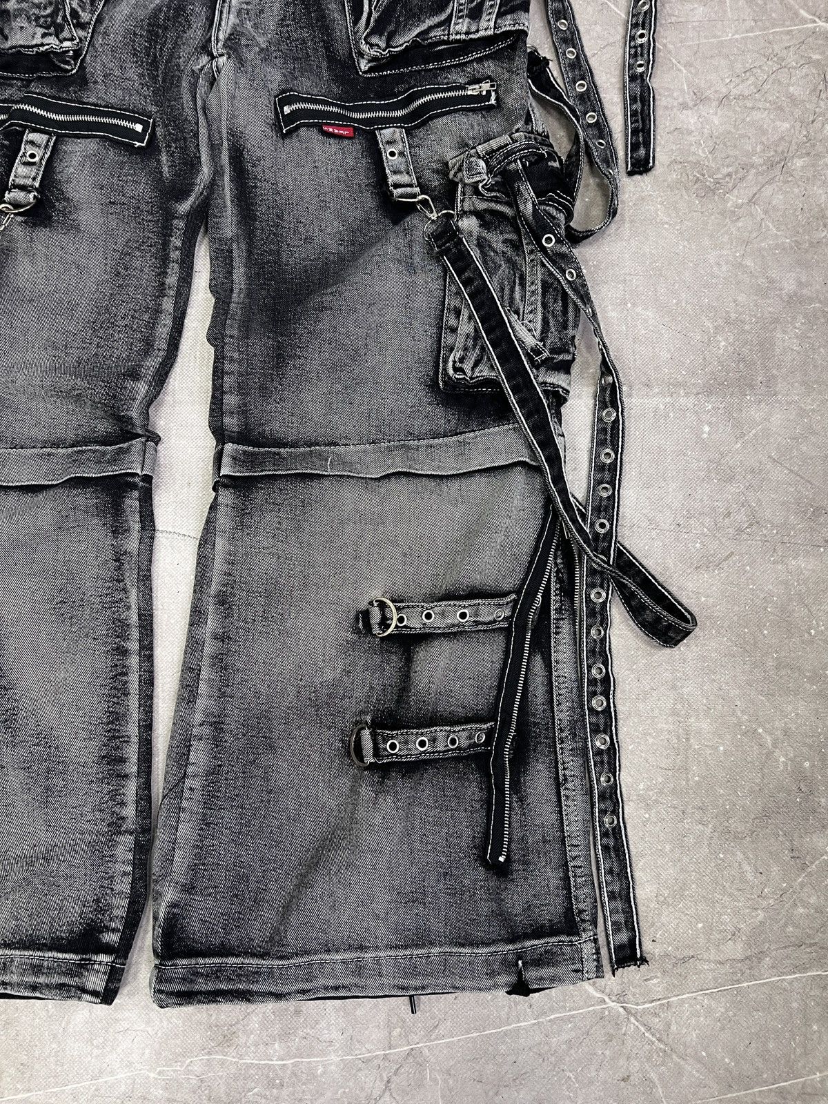 Tripp NYC Tripp NYC X-strap denim pants y2k gothic hype Style Size US 32 / EU 48 - 5 Thumbnail