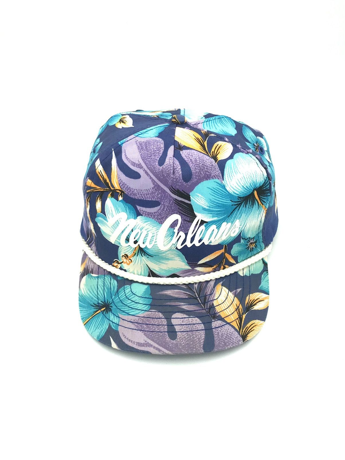 Vintage Vintage snapback Hawaiian hat floral classic new orleans Size ONE SIZE - 2 Thumbnail