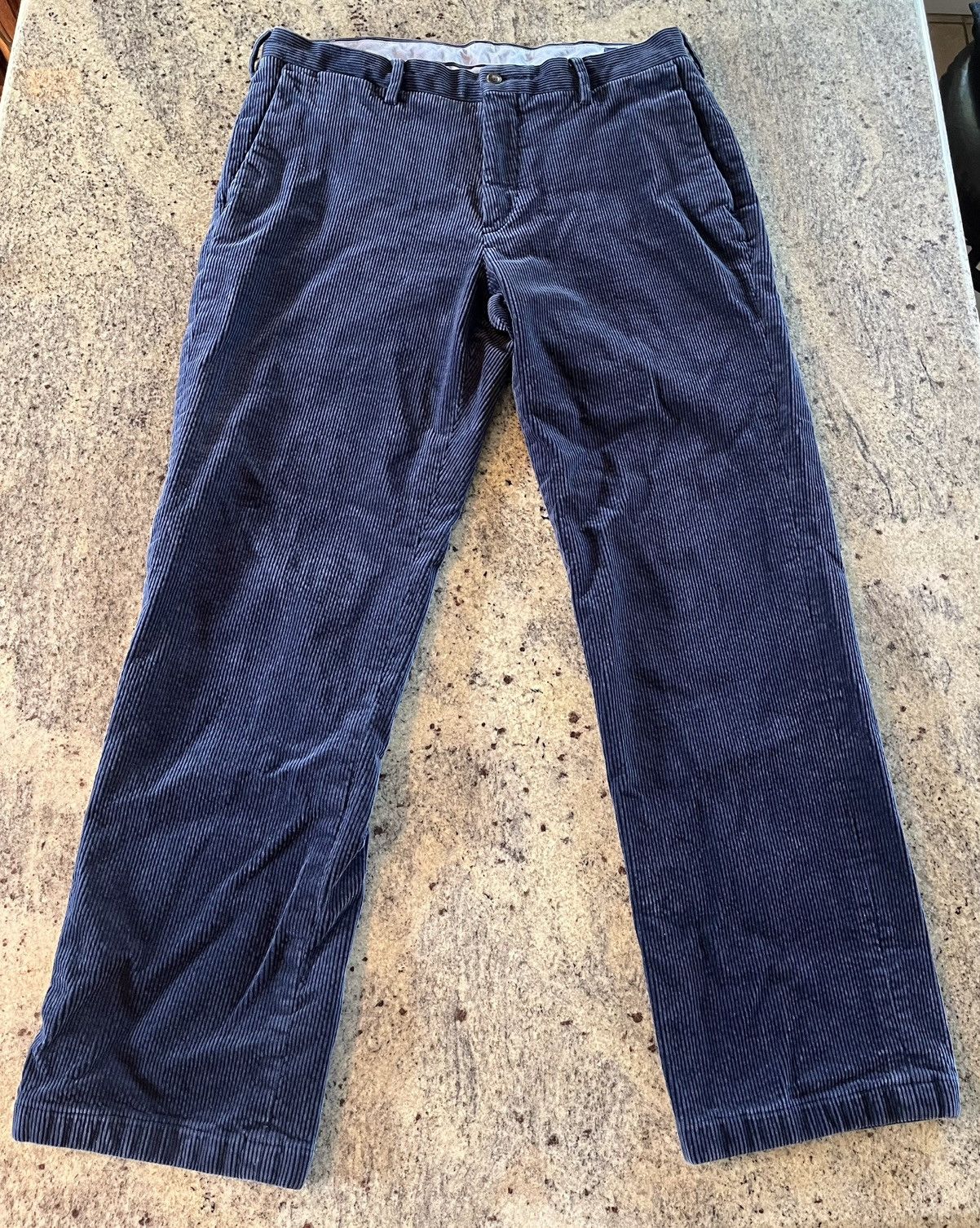 Polo Ralph Lauren Polo Ralph Lauren Blue Corduroy Pants Size US 33 - 1 Thumbnail