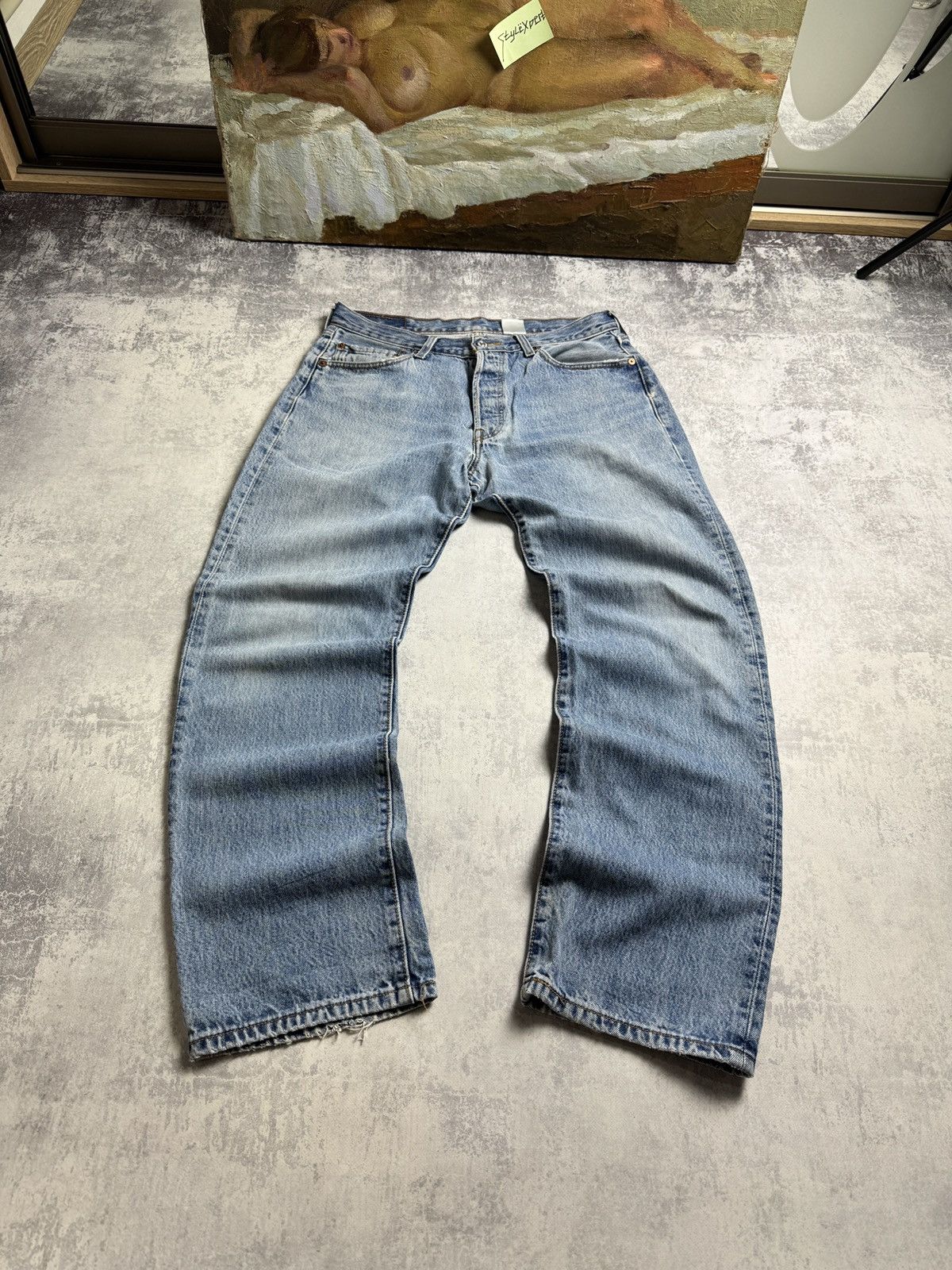 Levi's × Vintage VINTAGE 90s Levi’s 501 Baggy Rare y2k Workwear Japan Jeans Size US 32 / EU 48 - 1 Thumbnail