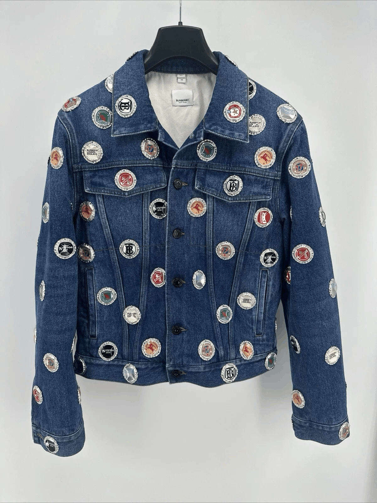 Burberry Burberry Bottle Cap Detail Denim Jacket Size 48 Size US M / EU 48-50 / 2 - 1 Thumbnail