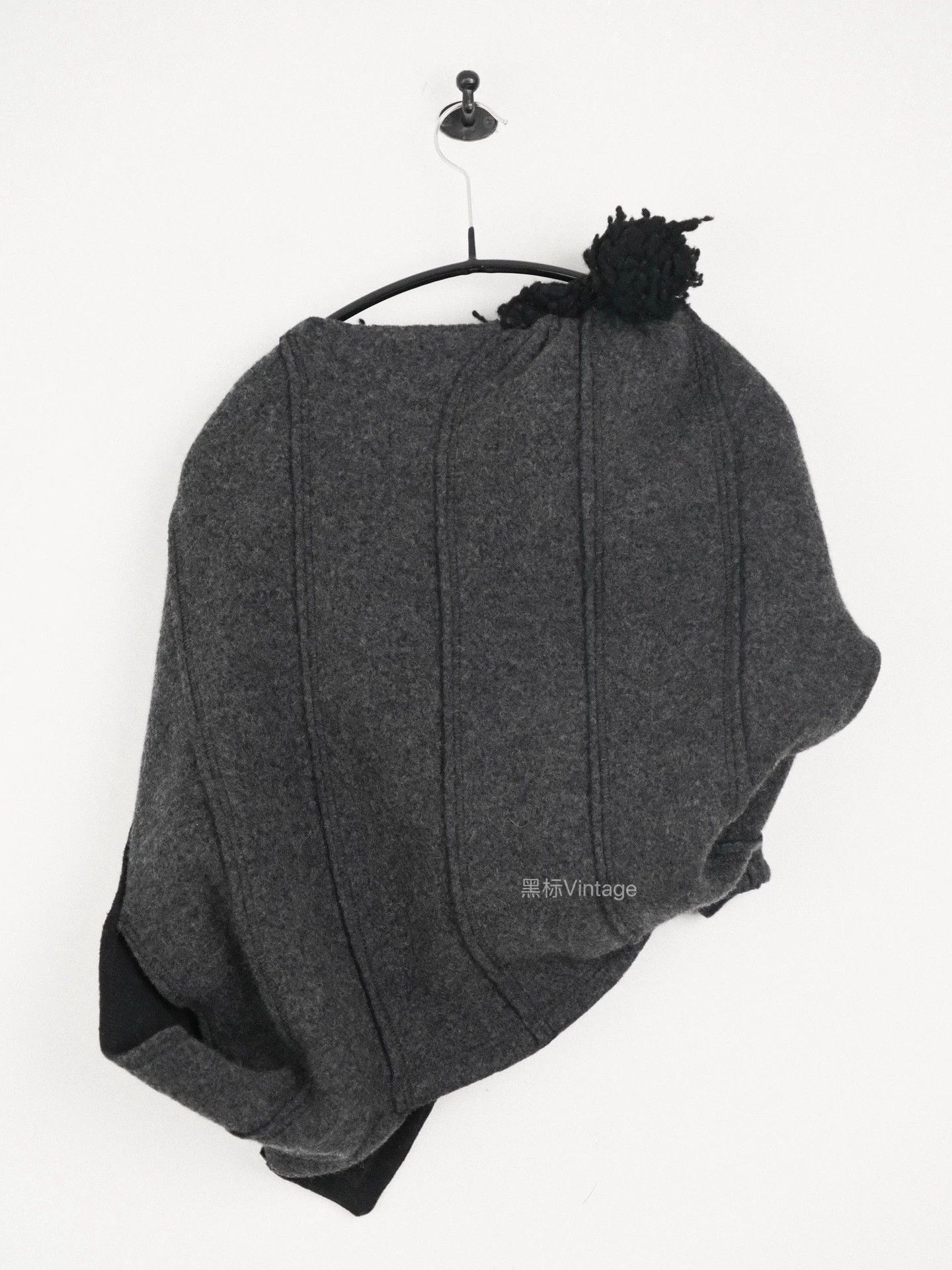 Comme des Garcons CDG 05AW Vintage Asymmetric Pom-Pom Cape Women's Size ONE SIZE - 4 Thumbnail
