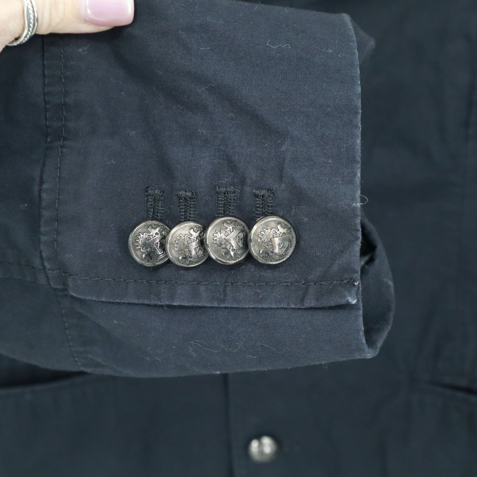 Express Express Blazer Men S Navy Military Dapper Streetwear Preppy Size US S / EU 44-46 / 1 - 10 Thumbnail