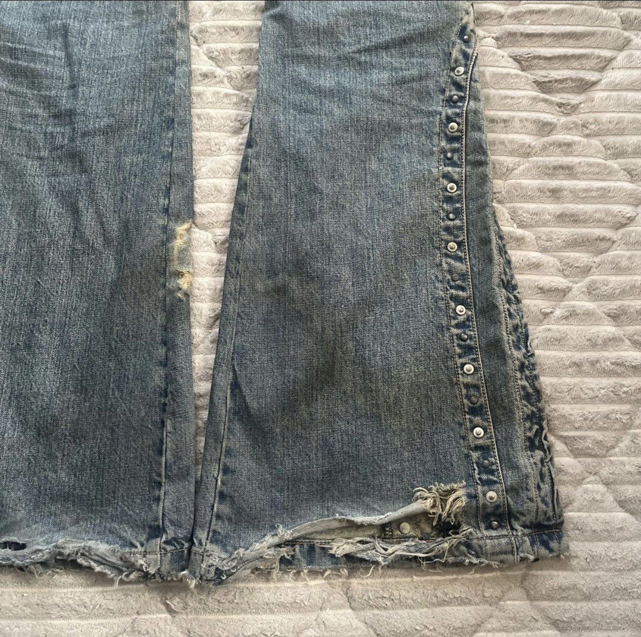 Tornado Mart 00s Vintage Tornado Mart Archive Flare Pants Size US 30 / EU 46 - 7 Thumbnail