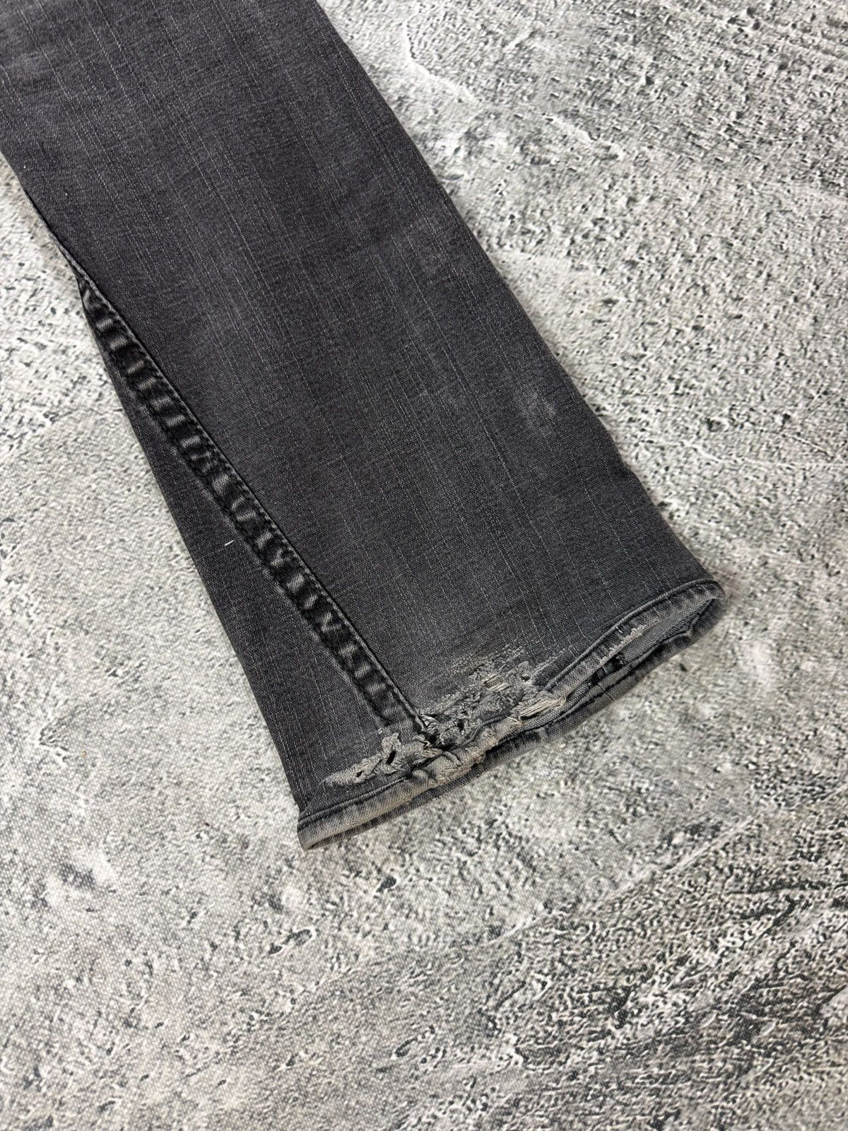 True Religion True Religion jeans grey black thick stitching flared Joey Size US 32 / EU 48 - 7 Thumbnail