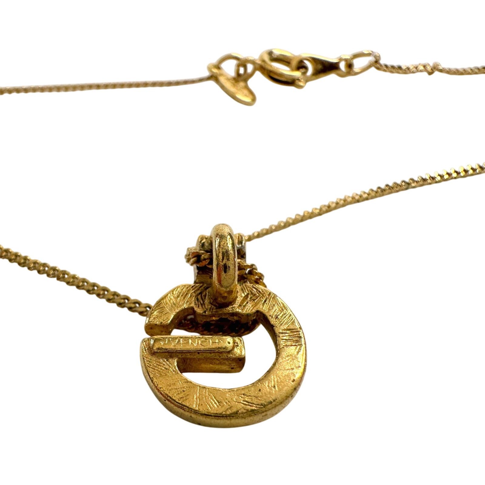 Givenchy Vintage Givenchy Rounded "G" Necklace Gold Plated Size ONE SIZE - 11 Thumbnail