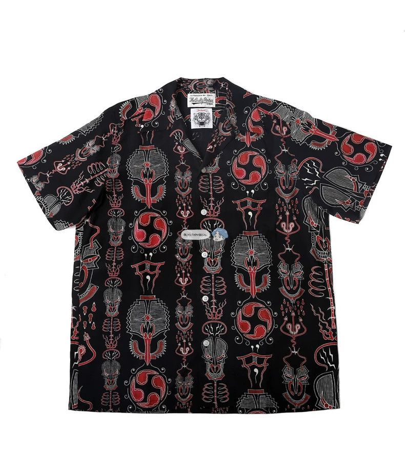 Wacko Maria Wacko Maria Wolf’s Head Short Sleeve Shirt with Blood Whee Size US M / EU 48-50 / 2 - 1 Thumbnail