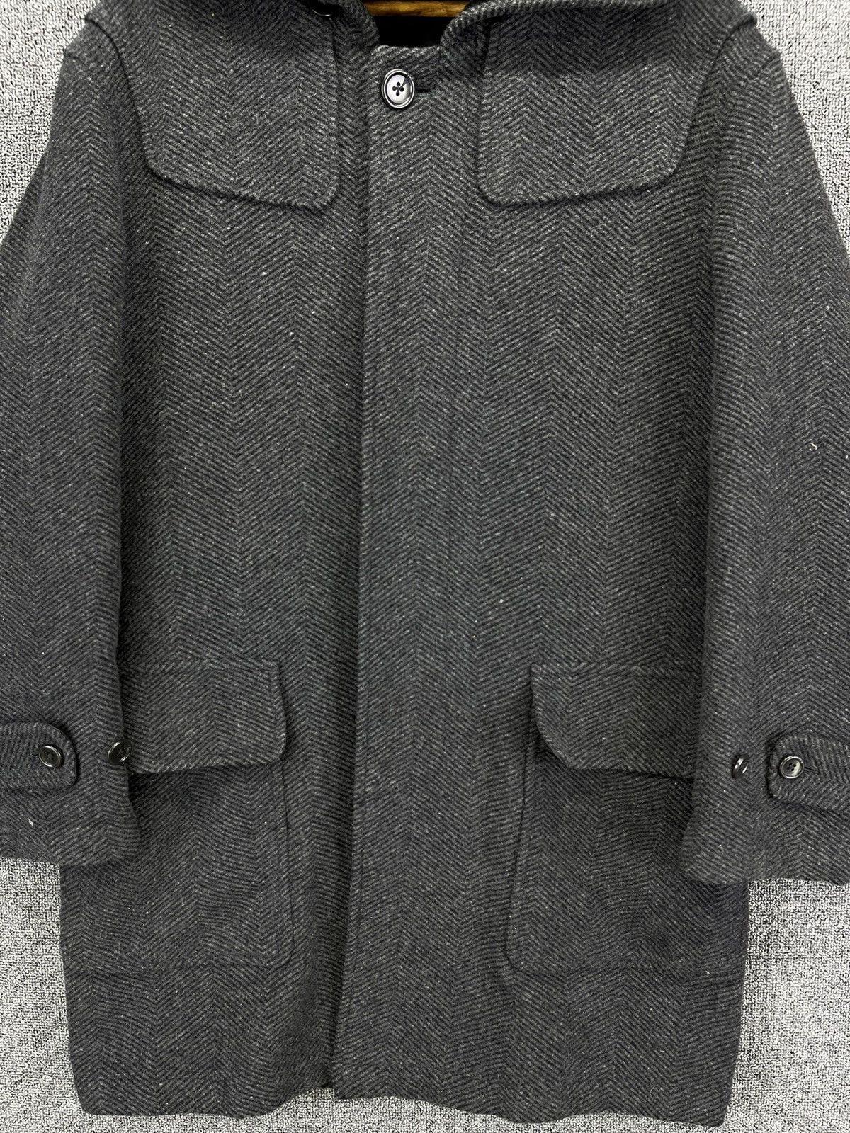 Alexander Julian Vintage Alexander Julian Luxury Hooded Wool Button Up Jacket Size US L / EU 52-54 / 3 - 5 Thumbnail