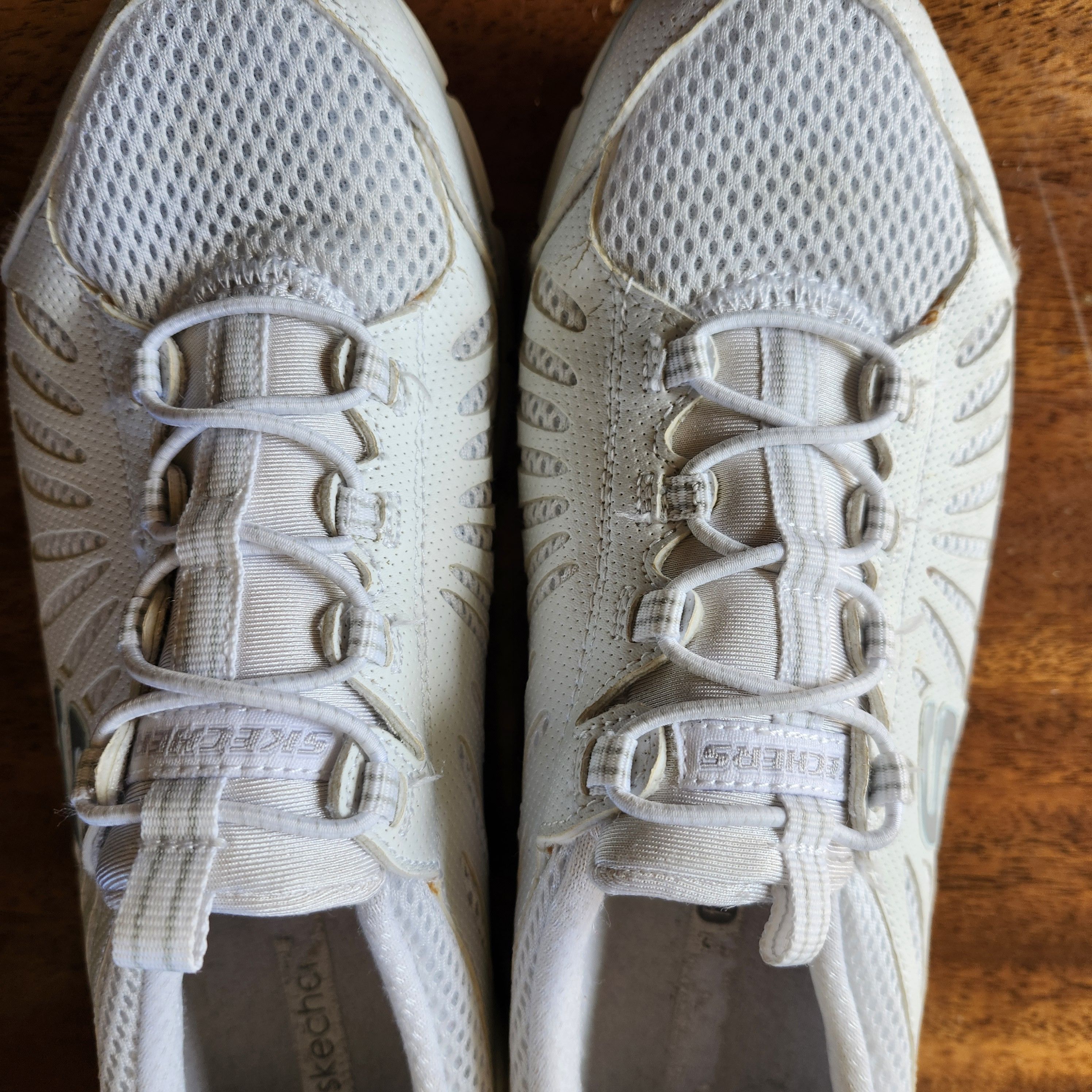 SKECHERS Skechers Flex Appeal Womens White Lace Athletic Shoes 7.5 Size US 7.5 / IT 37.5 - 7 Thumbnail