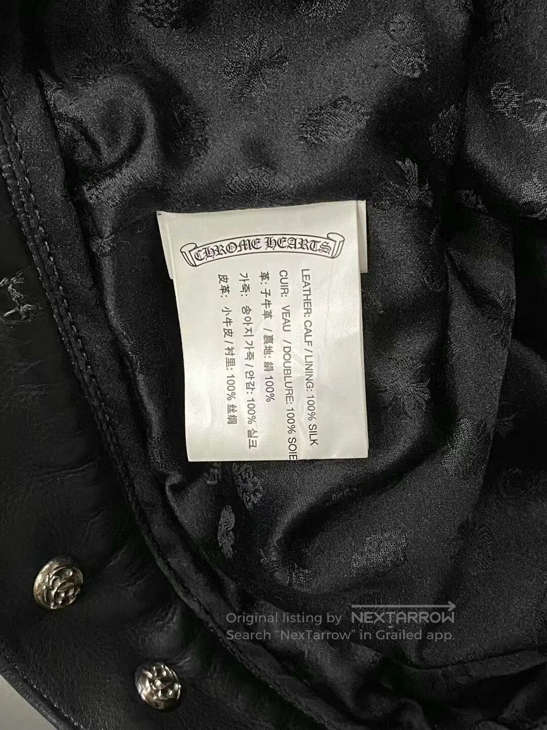 Chrome Hearts chrome hearts black leather jacket. Size US S / EU 44-46 / 1 - 6 Thumbnail