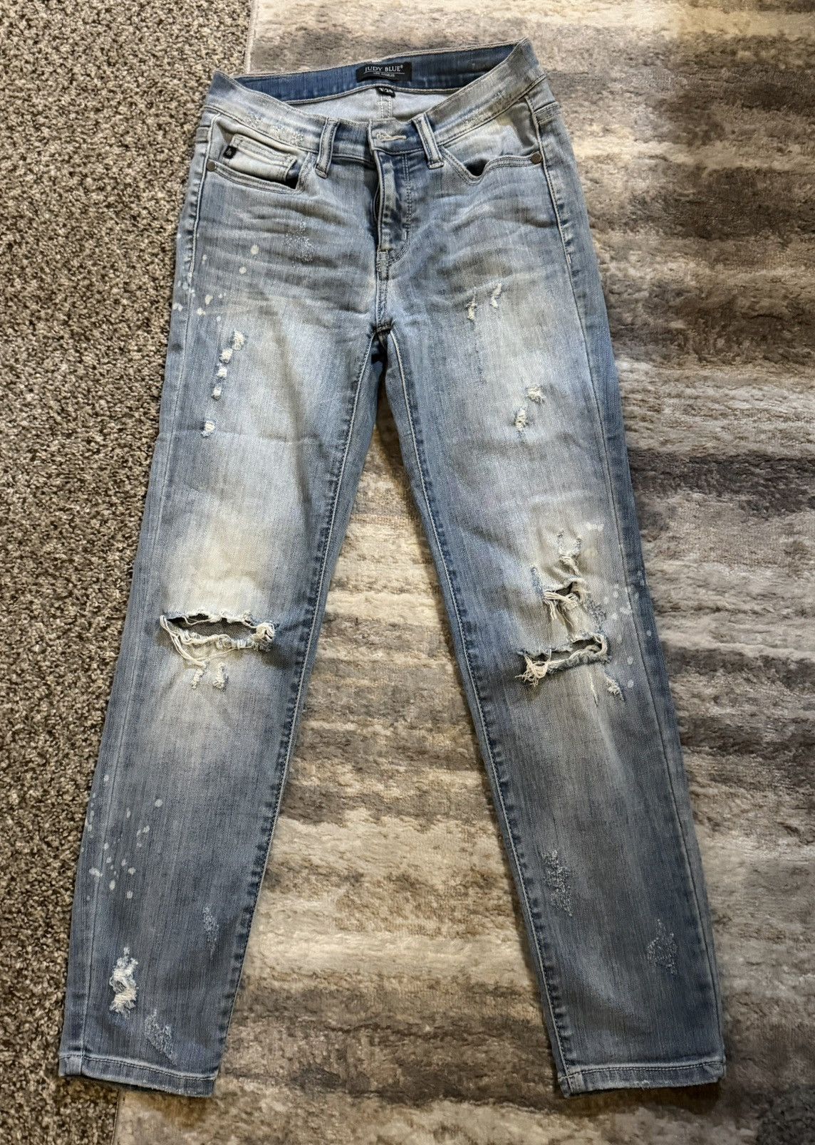 Judy Blue Judy blue straight fit lightly lined jeans light wash 3/26 Size 26" / US 2 / IT 38 - 1 Thumbnail