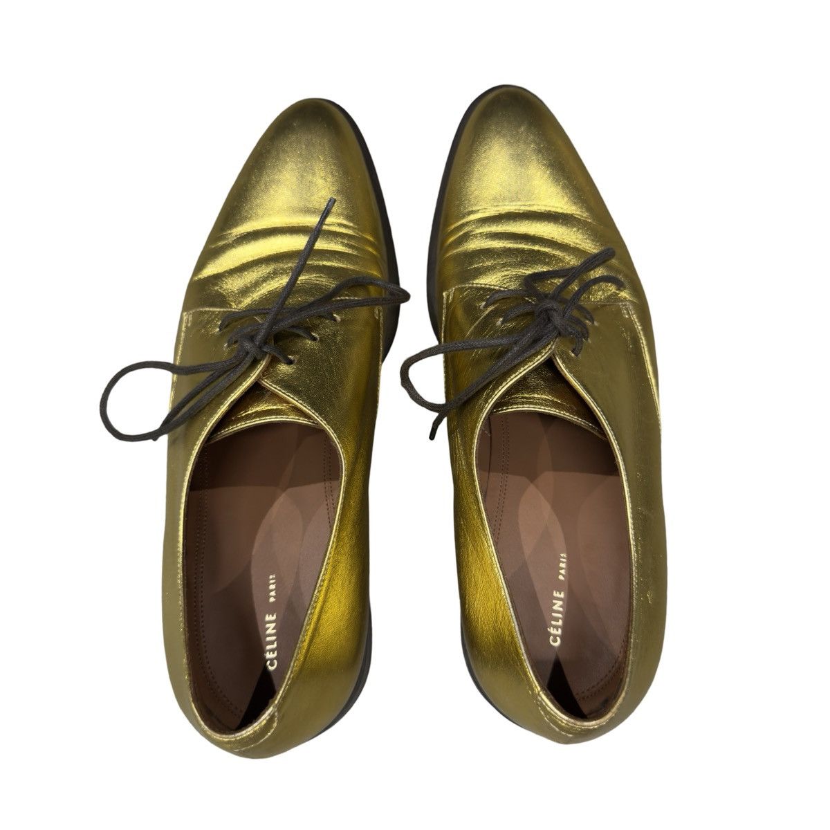 Celine Phoebe Philo Celine Paris Calf Skin Leather Lace Up Derby Size US 8 / EU 41 - 11 Thumbnail