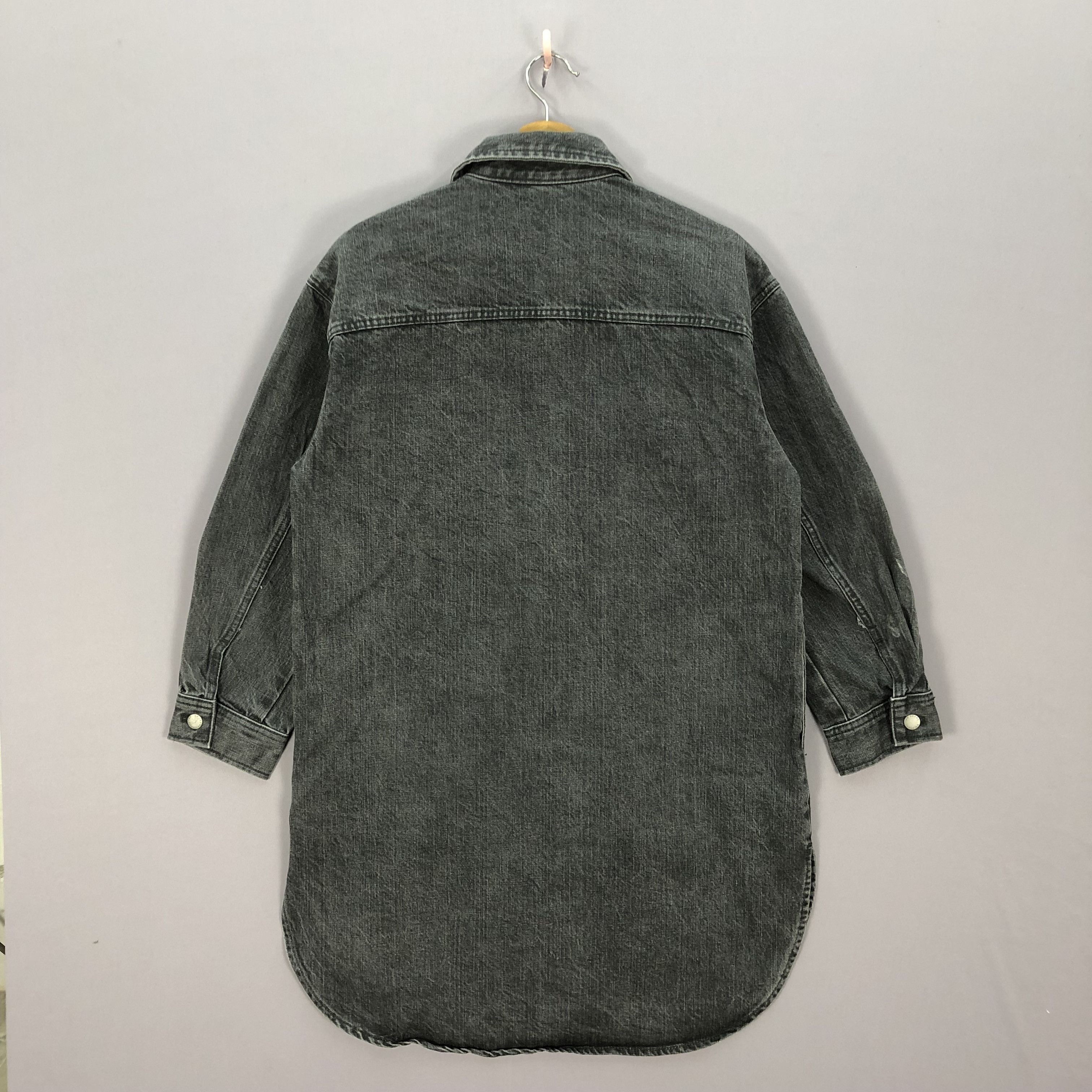GU Vintage Japanese Denim Jeans Long Jacket Shirt Button Ups Size US L / EU 52-54 / 3 - 4 Thumbnail