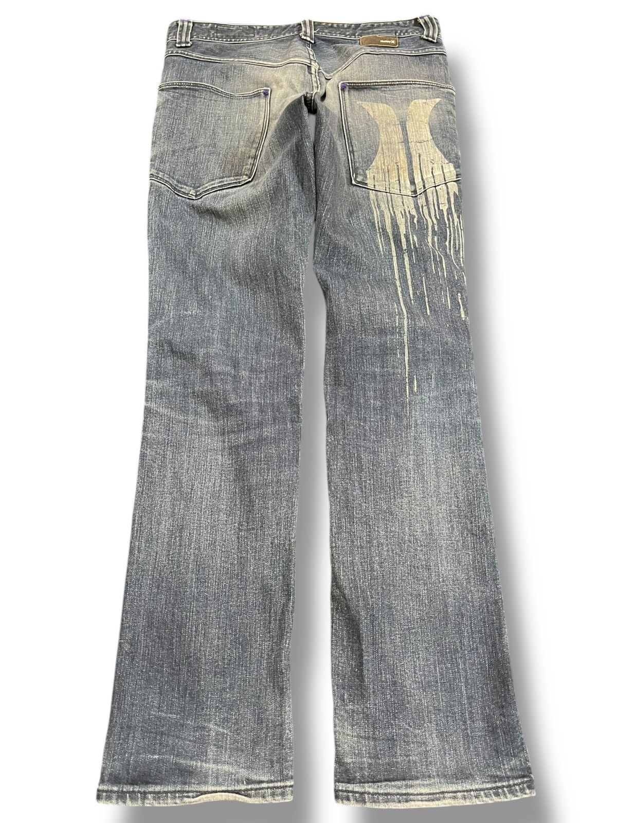 Beauty Beast × Hurley Vintage Hurley Back Big Logo Denim Size US 31 - 1 Thumbnail