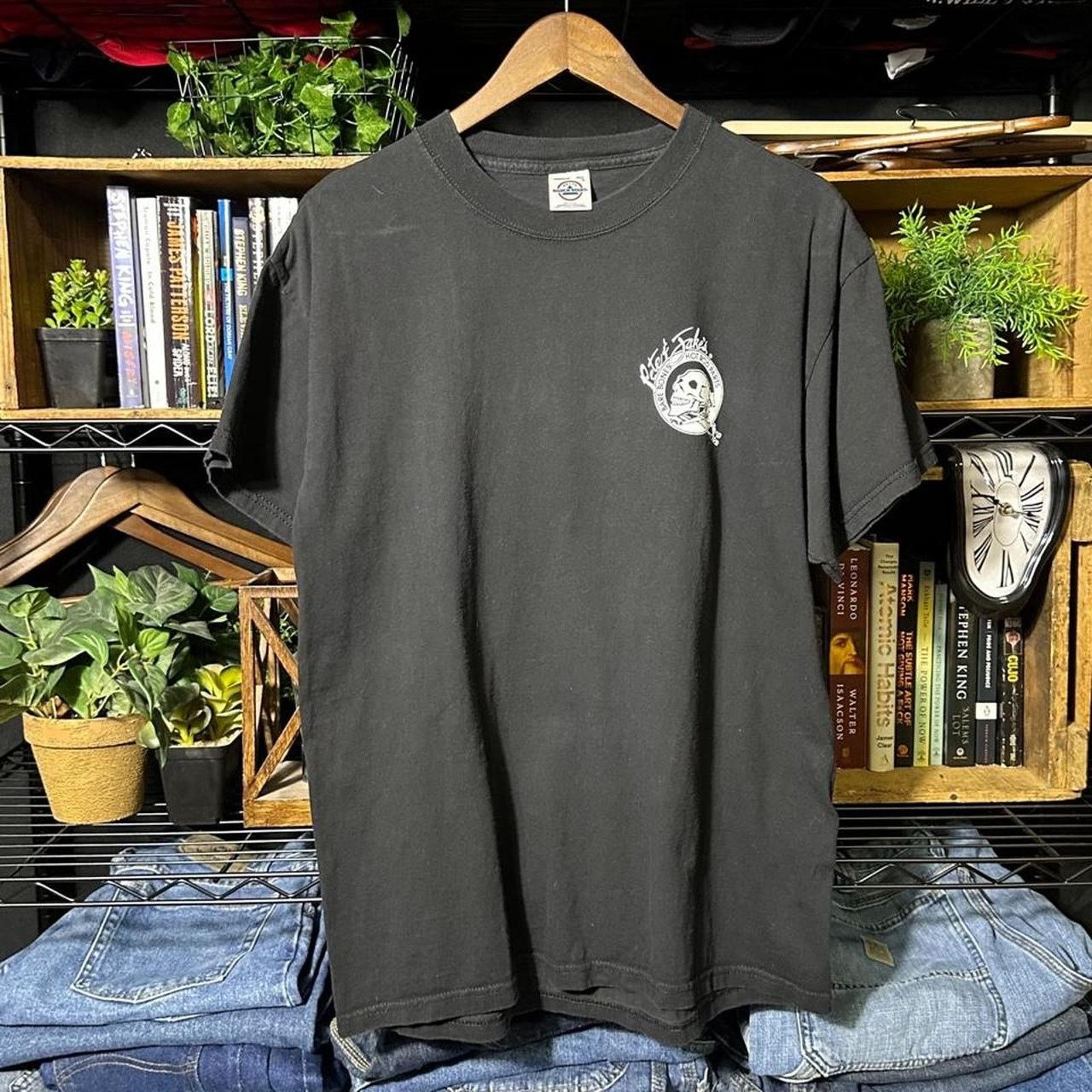 Delta Vintage Y2K Skull Biker Tee Large Grunge Skater Emo Shirt Size US L / EU 52-54 / 3 - 2 Thumbnail