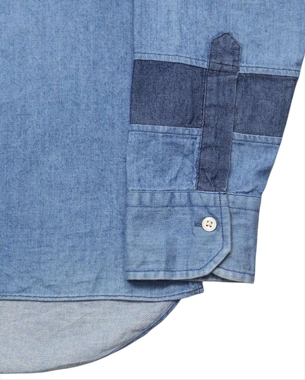 Maison MIHARA YASUHIRO SS2014 MIHARAYASUHIRO COTTON-SILK DENIM SHIRT Size US L / EU 52-54 / 3 - 3 Thumbnail