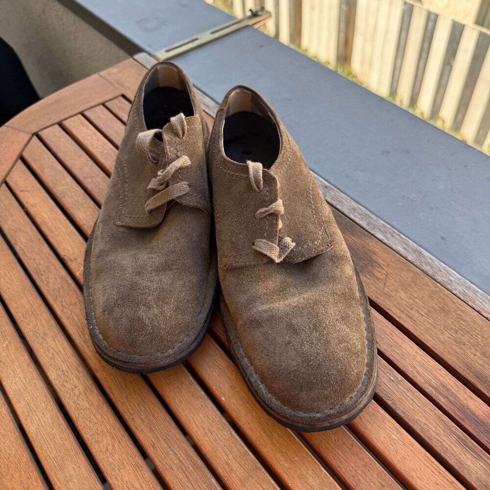 John Varvatos John Varvatos Suede Leather Oxford Casual Shoes Size 8.5M Size US 8.5 / EU 41-42 - 2 Thumbnail