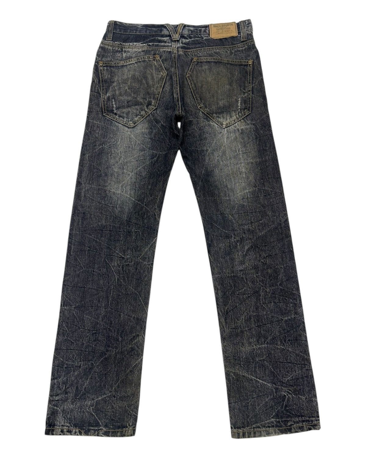 Hysteric Glamour × Tornado Mart RARE VINTAGE JAPANESE BACK & FORTH DISTRESSED DENIM JEANS Size US 32 / EU 48 - 2 Thumbnail