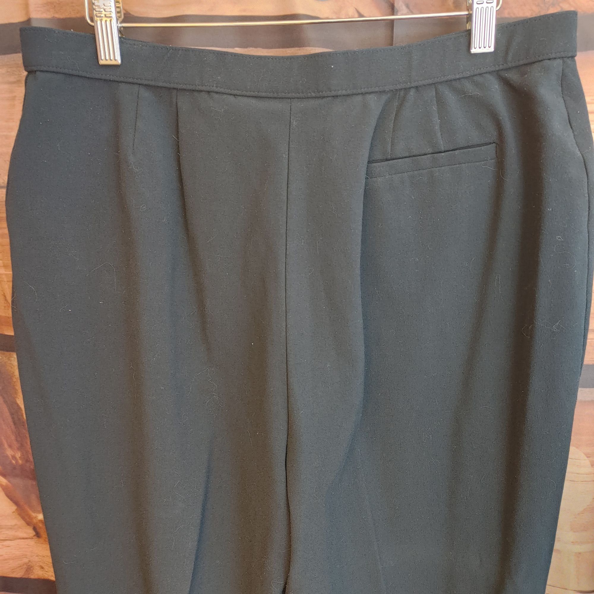 Worthington Worthington Petite Stretch Women's Black Trouser Dress Pants Size 38" / US 16 / IT 52 - 2 Thumbnail