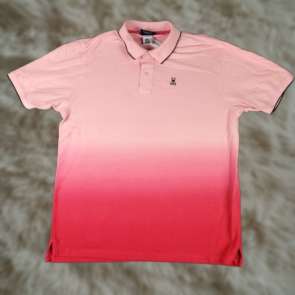 Psycho Bunny Psycho Bunny Polo Shirt Mens 8 Pink Red Dip Dye Skull Short Sleeve Stained Polo Shirt Mens 8 Pink Red Dip Dye Skull Short Sleeve Stained Size US M / EU 48-50 / 2 - 1 Thumbnail