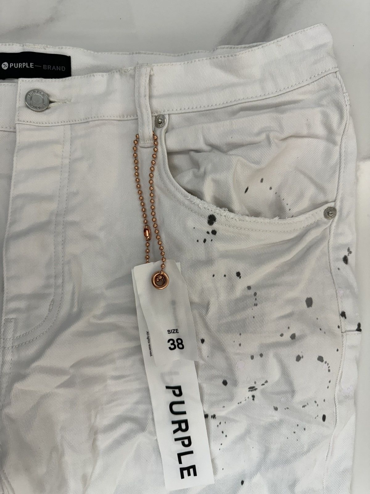 Purple P001 Optic White Paint Blowout Size US 38 / EU 54 - 5 Thumbnail