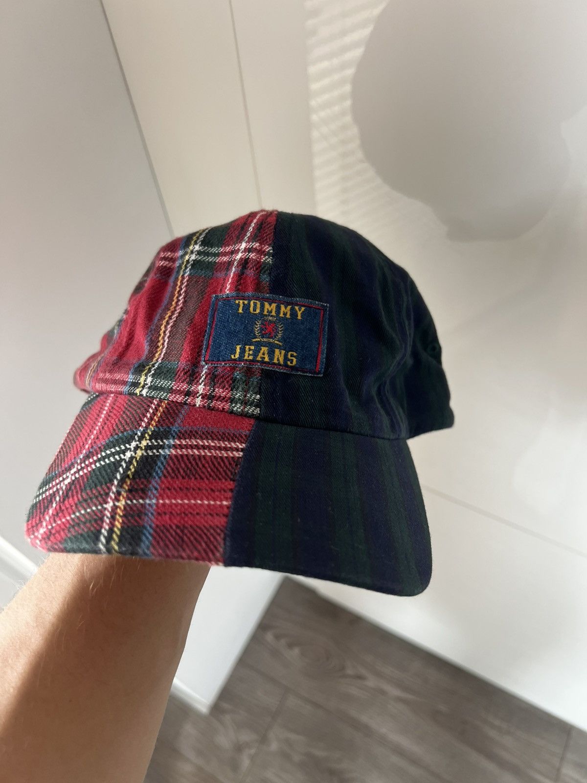 Tommy Hilfiger ‼️Tommy Hilfiger Vintage Double Flanel Wool Style Cap Leather Size ONE SIZE - 3 Thumbnail
