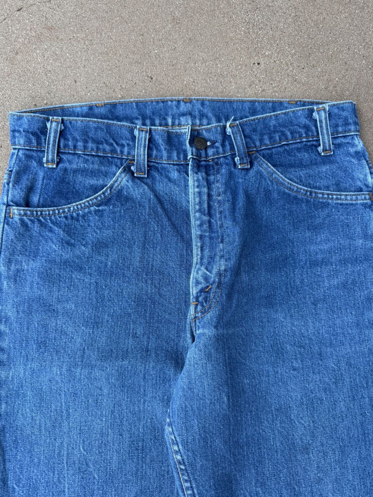 Levi's Vtg 70’s Levi’s 646 Orange Tab Bellbottom Flare Jeans 33x28 Size US 33 - 4 Thumbnail
