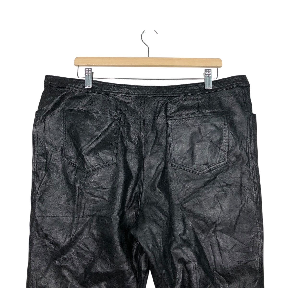 Japanese Brand 📌Vintage Biker Casual Leather Pants Fun Lemo Issey Miyake Size US 38 / EU 54 - 10 Thumbnail