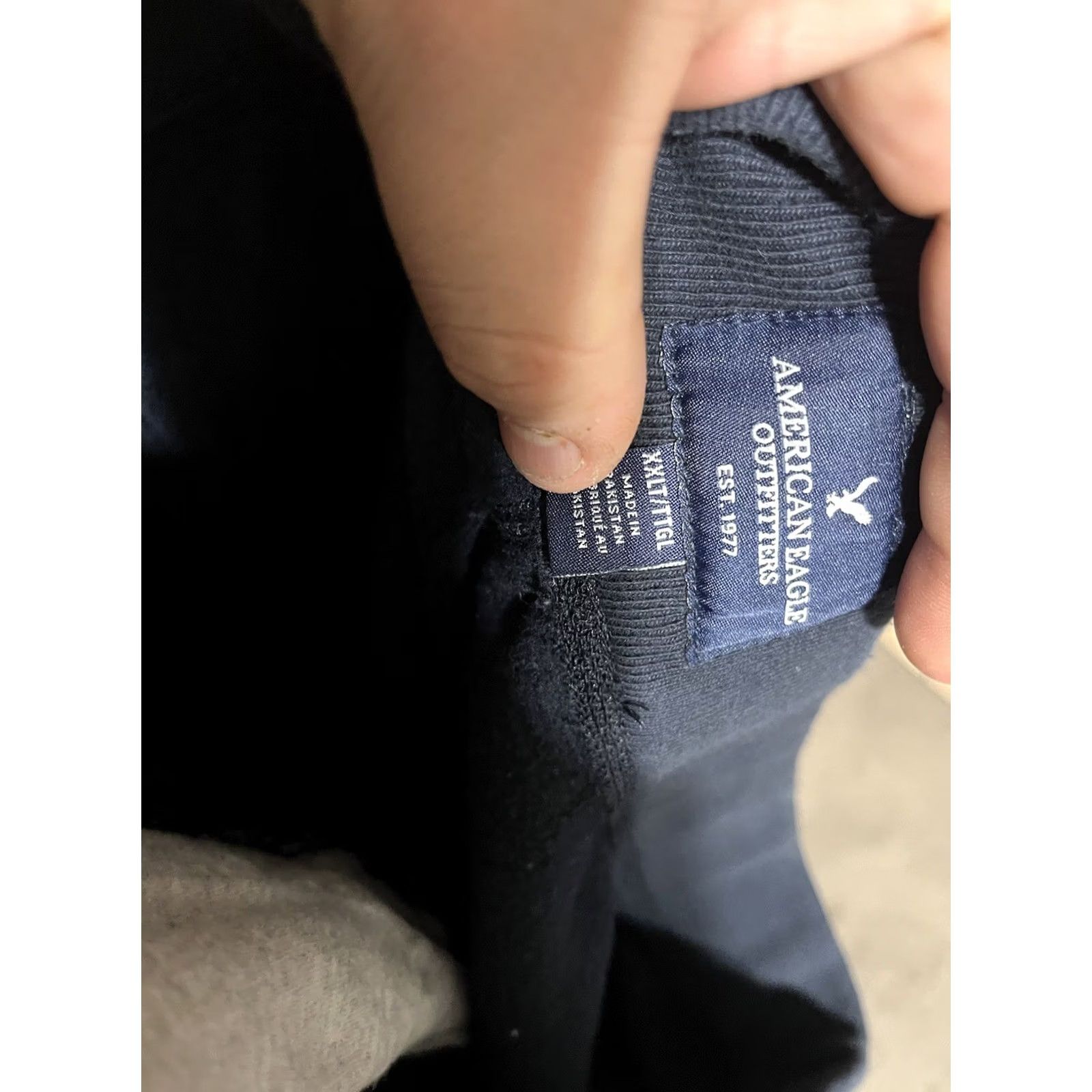 American Eagle Outfitters American Eagle Solid Jogger Sweatpants Size 2XLT Navy Blue Men's Size US 39 - 5 Thumbnail