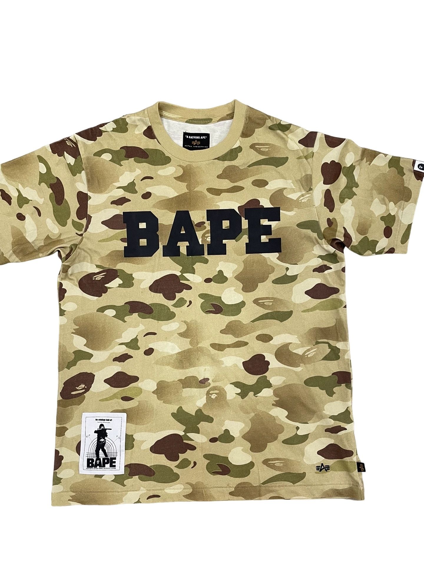 Bape A Bathing Ape x Alpha Industries Camo T-Shirt US M Size US M / EU 48-50 / 2 - 1 Thumbnail
