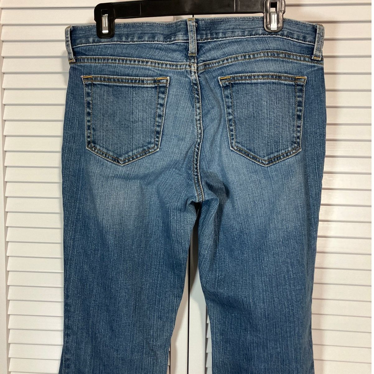 Gap Gap Blue Mid Wash Mid-rise Long & Lean Women Jeans10/30L Size 32" / US 10 / IT 46 - 6 Thumbnail