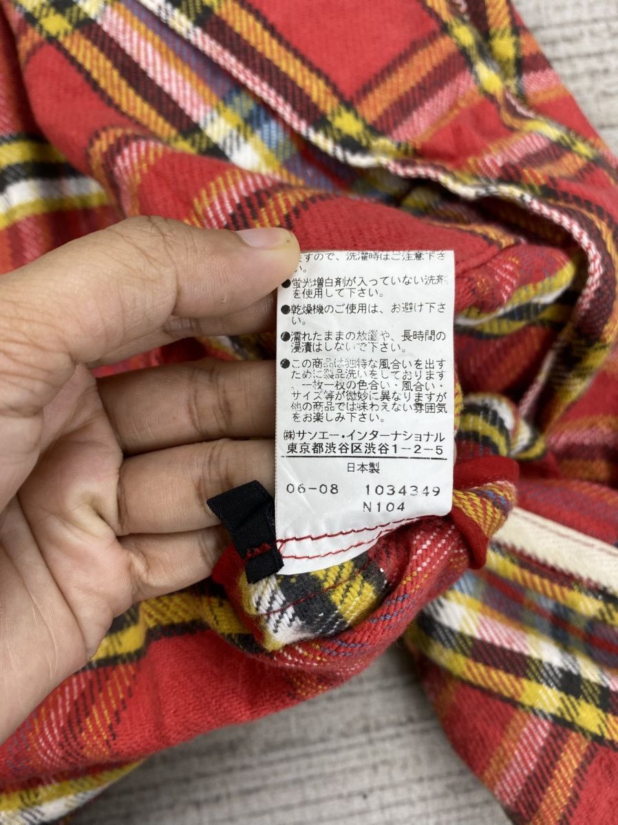 If Six Was Nine × Japanese Brand × Vintage Vintage Vel Vet Blue Red Checked Flannel Jacket Size US M / EU 48-50 / 2 - 11 Thumbnail
