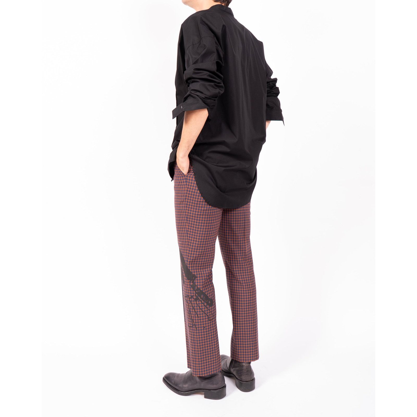 Haider Ackermann SS13 Oversized Plisse Detail Shirt in Black Cotton Size US S / EU 44-46 / 1 - 8 Thumbnail