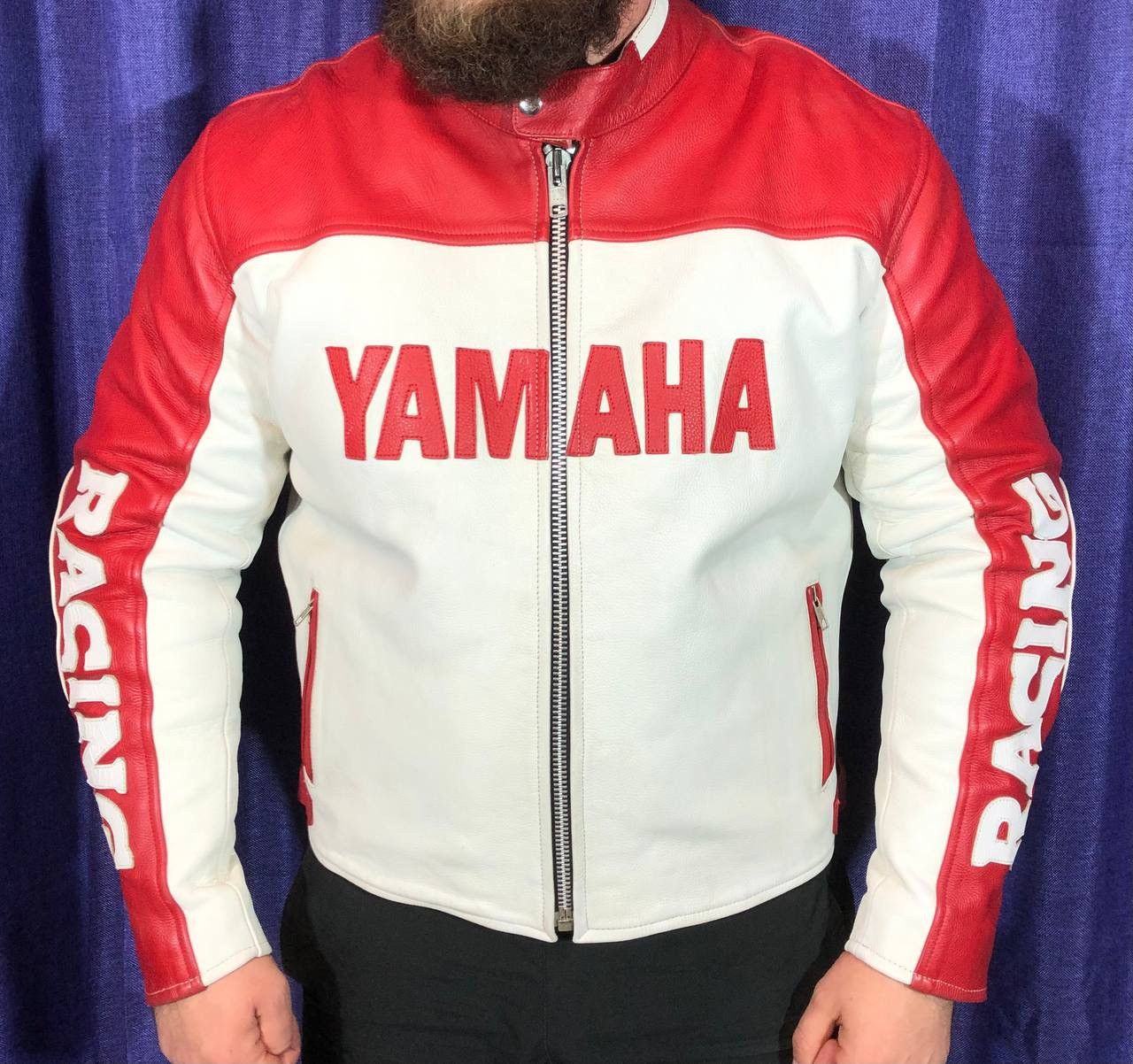 Yamaha Yamaha Moto Vintage Leather Racing Jacket Size US XL / EU 56 / 4 - 2 Thumbnail
