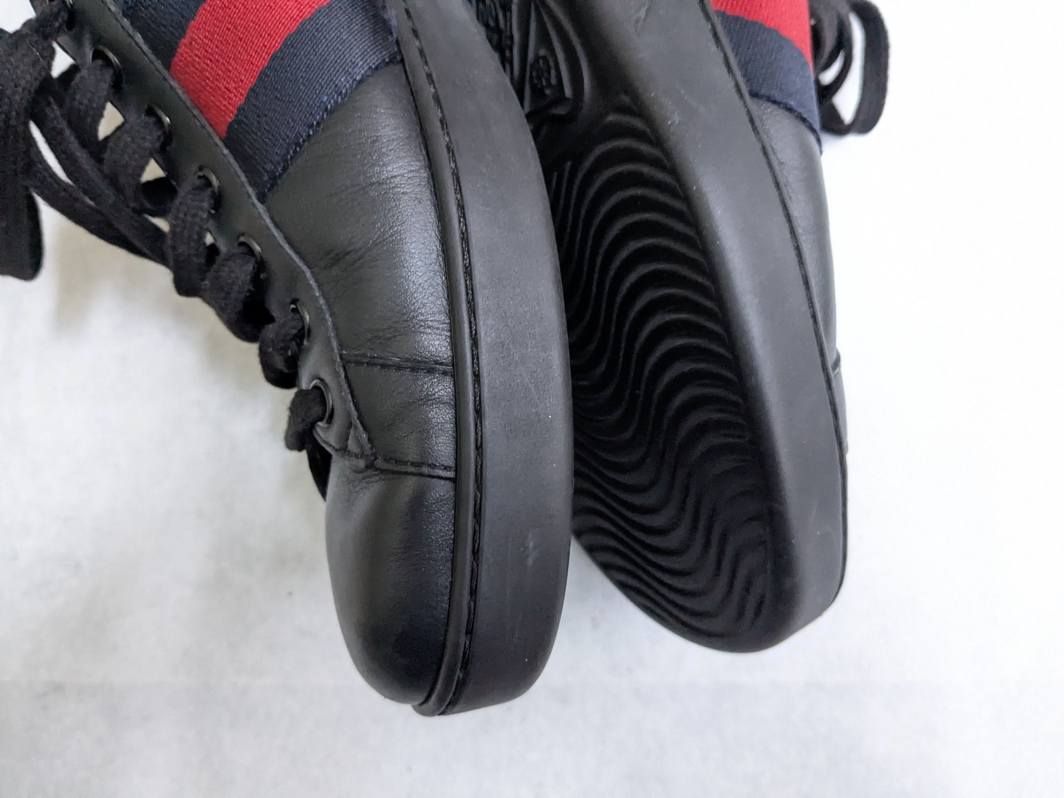 Gucci Gucci Ace Sneakers Black 9.5 Low Tops Leather Size US 9.5 / EU 42-43 - 11 Thumbnail