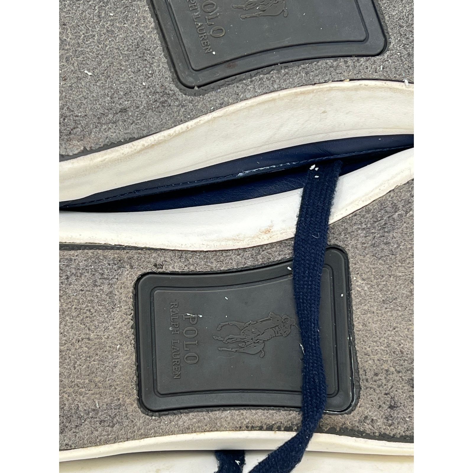Polo Ralph Lauren Polo Ralph Lauren Clarke Hi Top Sneaker Mens 14 D Blue Size US 14 / EU 47 - 6 Thumbnail