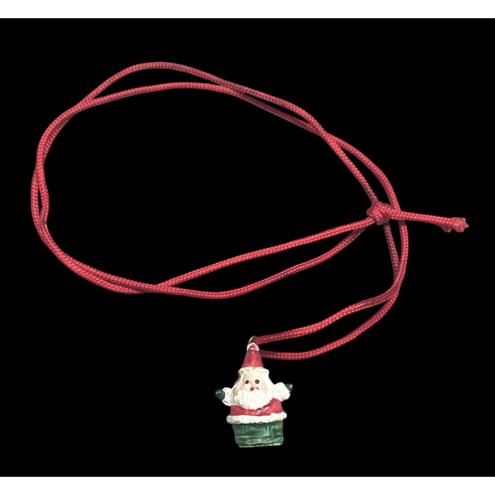 Other Dainty Christmas Themed Santa Pendant Necklace Size ONE SIZE - 1 Thumbnail