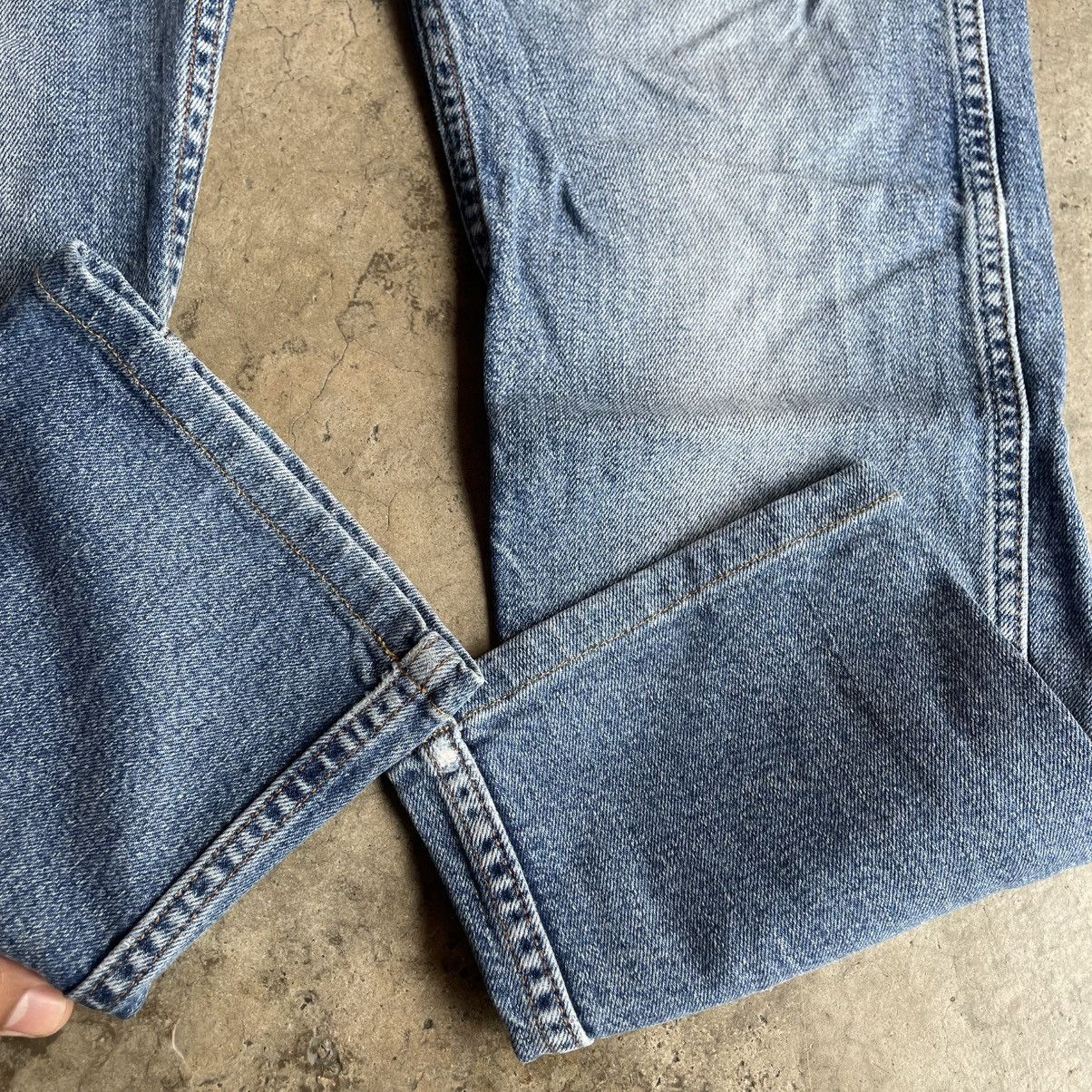 Levi's Vintage Clothing 🔥Vintage Levis 505 Orange Tab Ripped Distress Denim Jeans Size US 30 / EU 46 - 7 Thumbnail