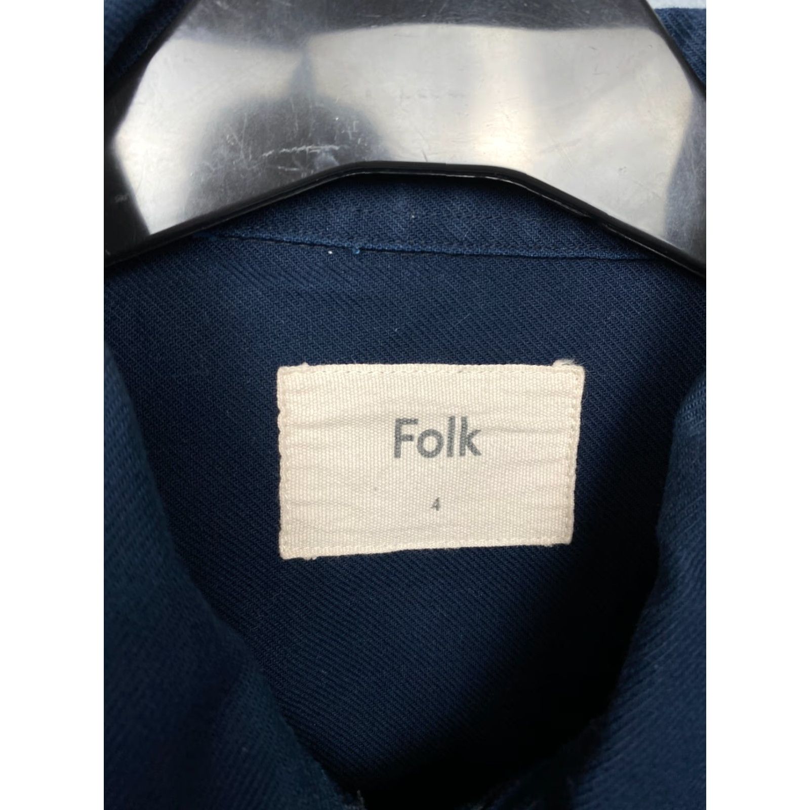 Folk Folk Jacket Mens Overshirt Size L Blue Zip Solid Vintage: No Windbreaker Regular Casual Size US L / EU 52-54 / 3 - 5 Thumbnail