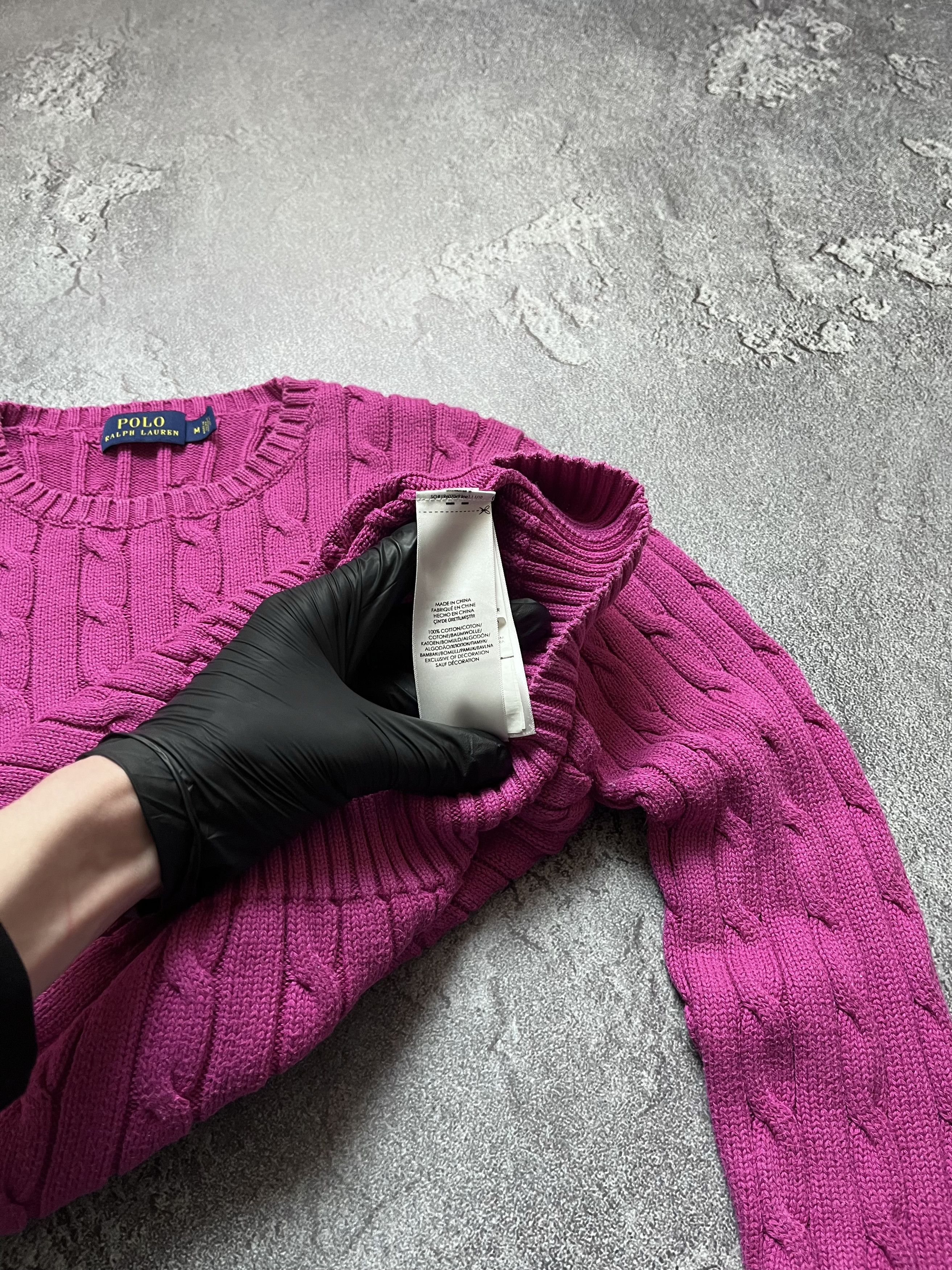 Polo Ralph Lauren Vintage Sweaters Ralph Lauren Cable Knitt Big Pony M Size M / US 6-8 / IT 42-44 - 7 Thumbnail
