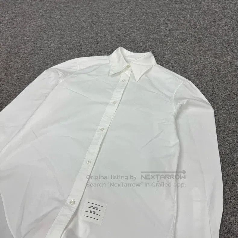 Thom Browne Thom Browne White sleeve cuff striped long-sleeve shirt Size US XXS / EU 40 - 4 Thumbnail