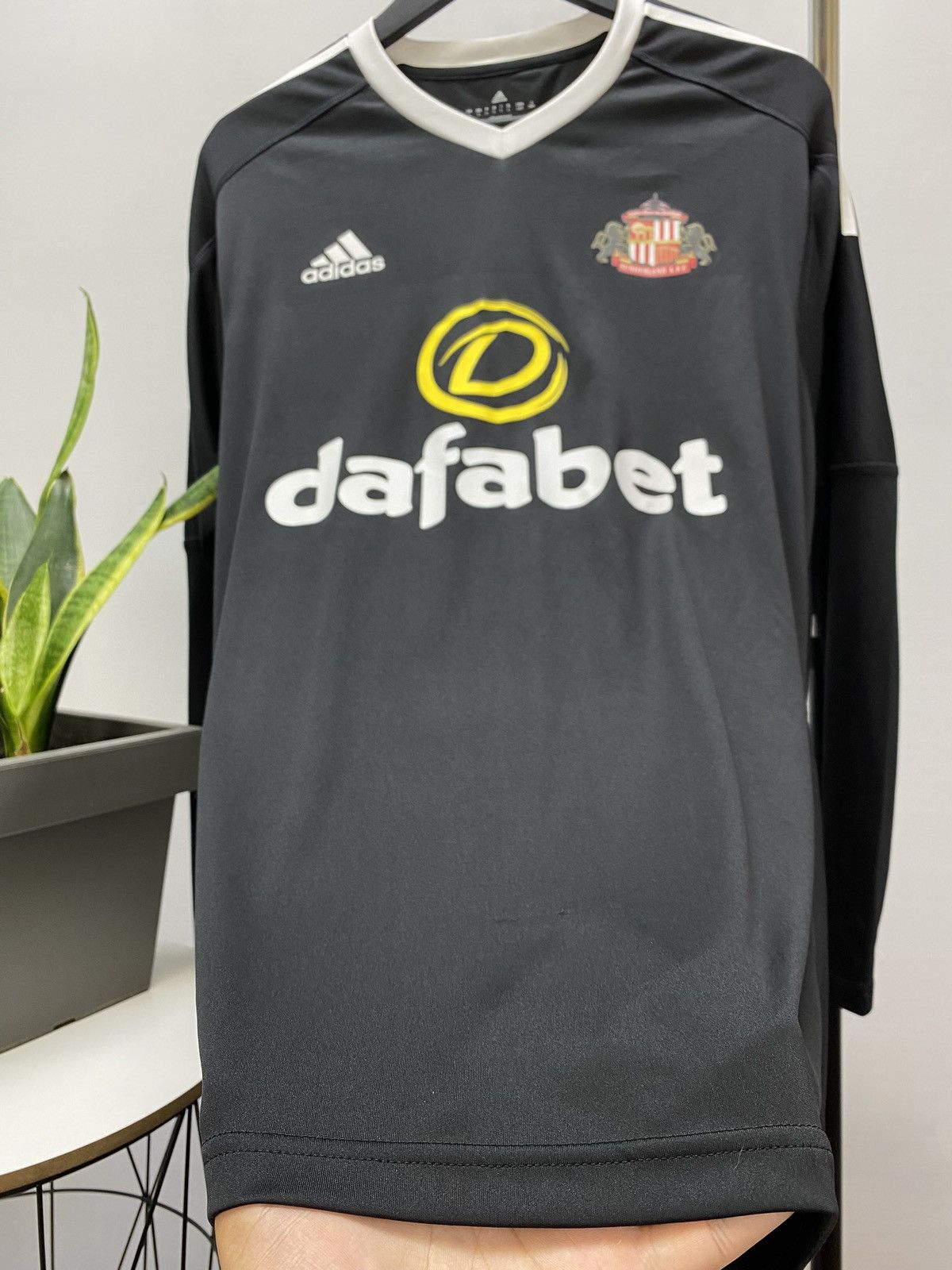 Adidas Sunderland Adidas 2016 2017 Goalkeeper Soccer Jersey Size US L / EU 52-54 / 3 - 11 Thumbnail